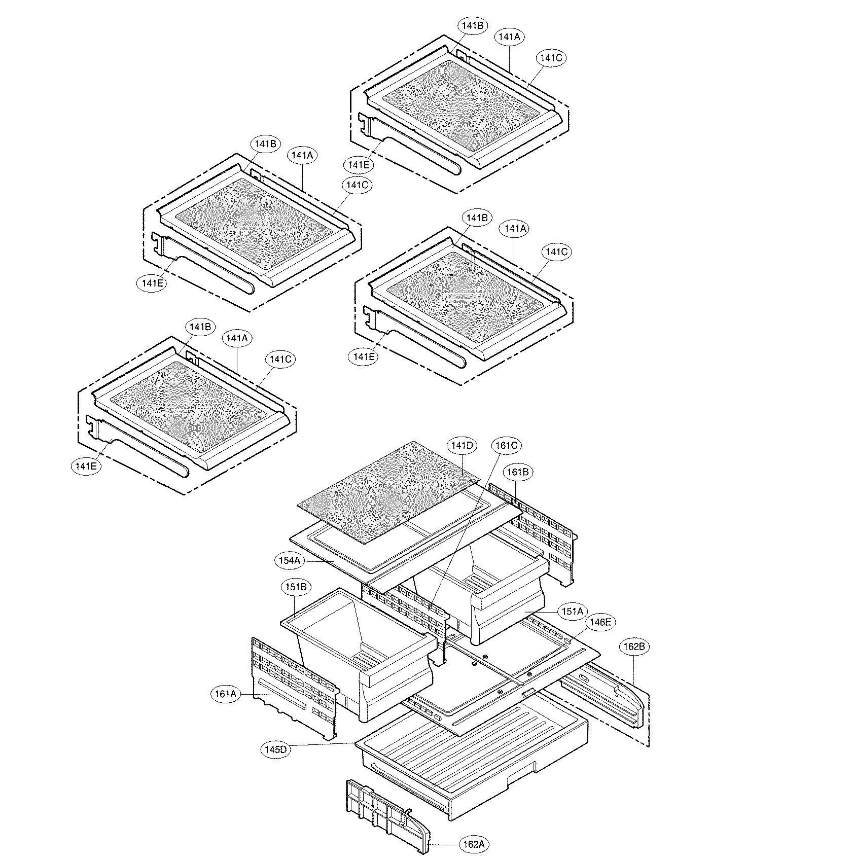 Kenmore 79570322311 refrigerator parts diagram