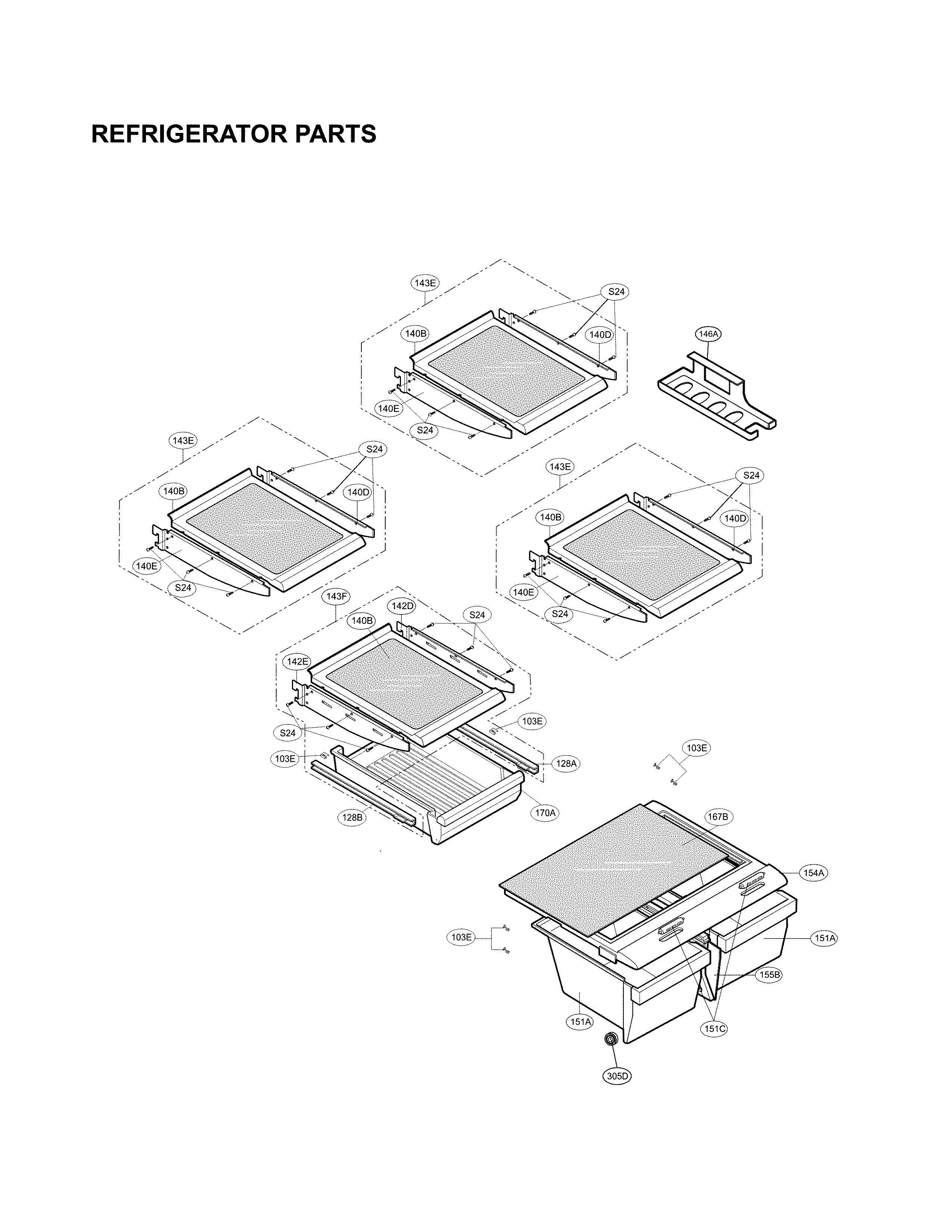 LG LFC23760ST/04 refrigerator parts diagram