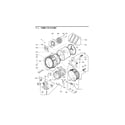LG WM4270HWA/01 drum and motor parts diagram