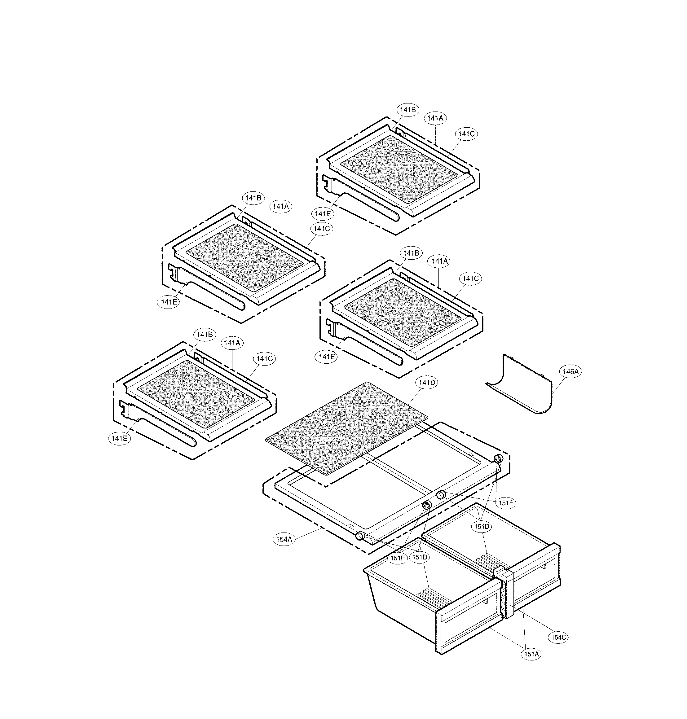 LG LMX25964ST/01 refrigerator parts diagram