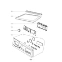 LG DLEX3250R control panel parts diagram