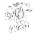 LG DLEX3250R cabinet parts diagram