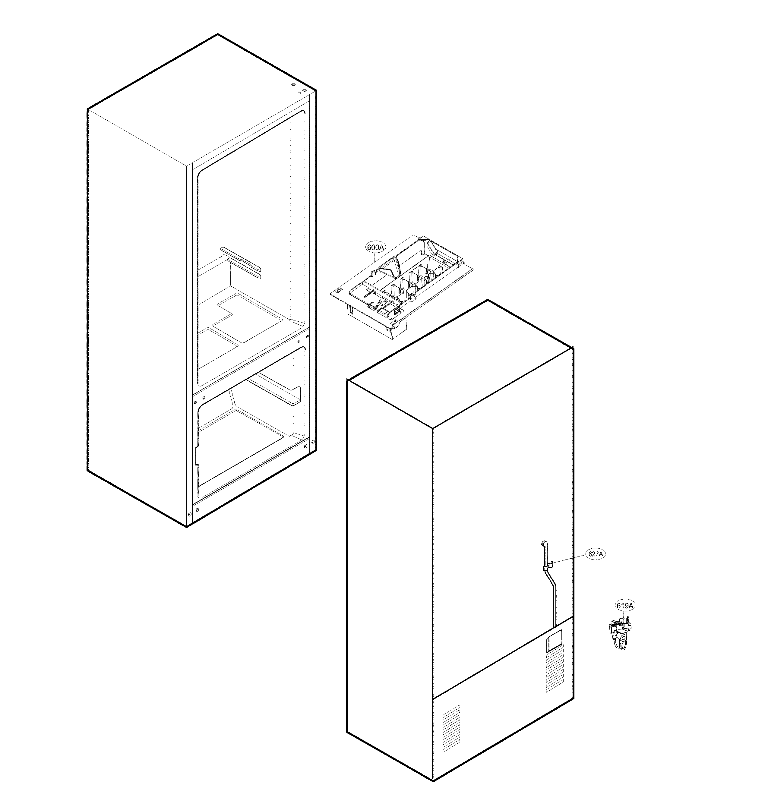 LG LFC24770SB/00 ice maker parts diagram