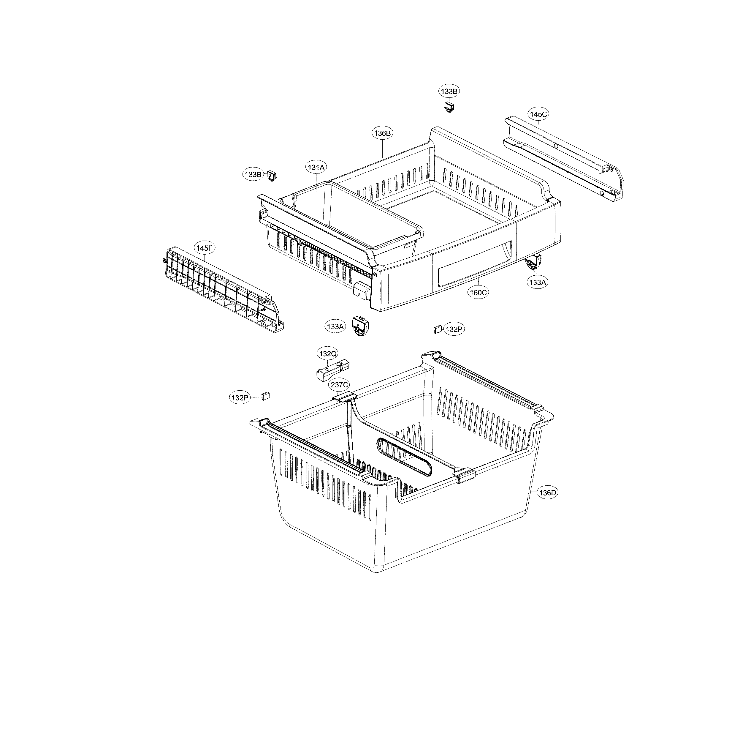 LG LFC24770SB/01 freezer parts diagram