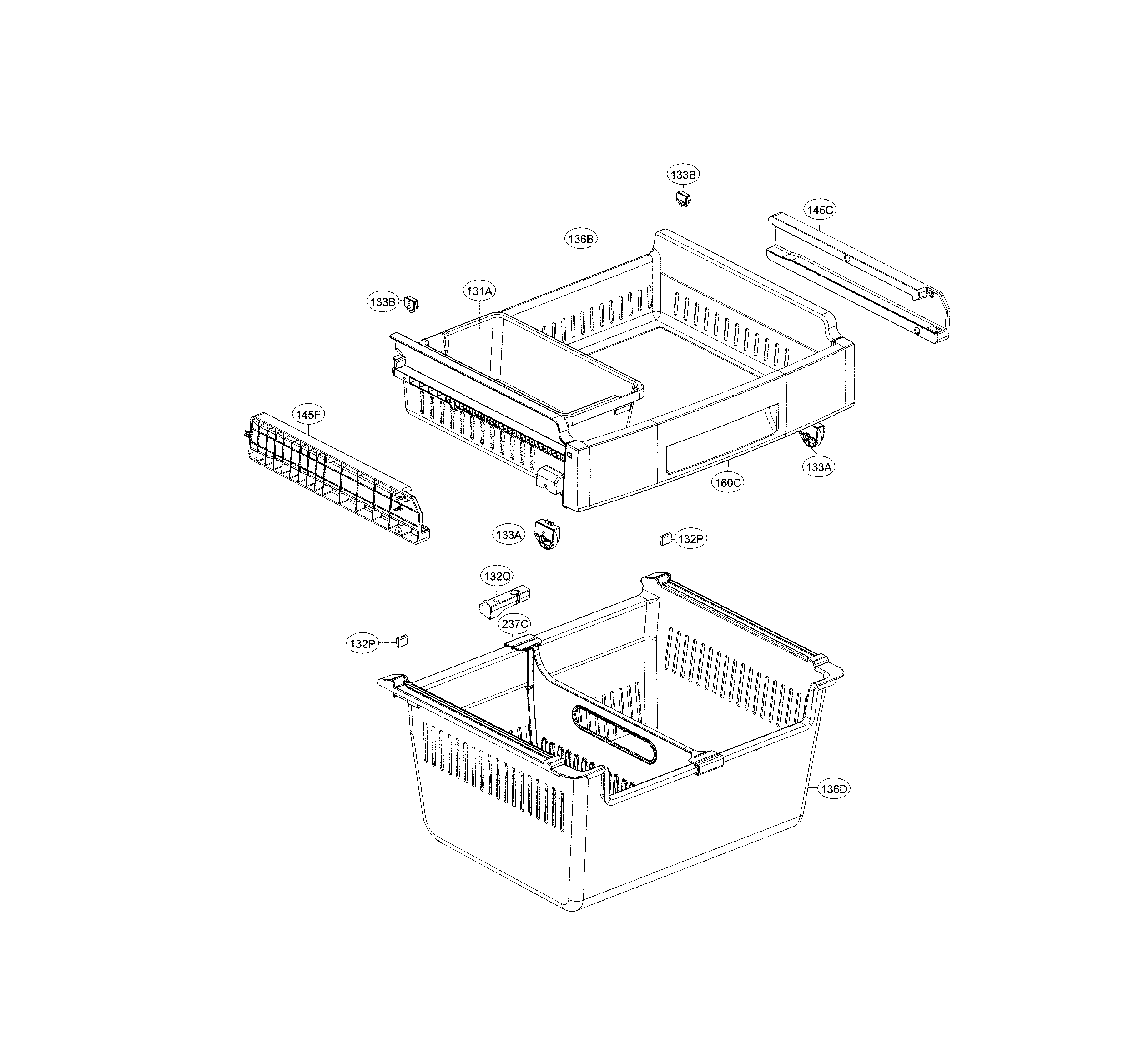 LG LFC24770SB/02 freezer parts diagram