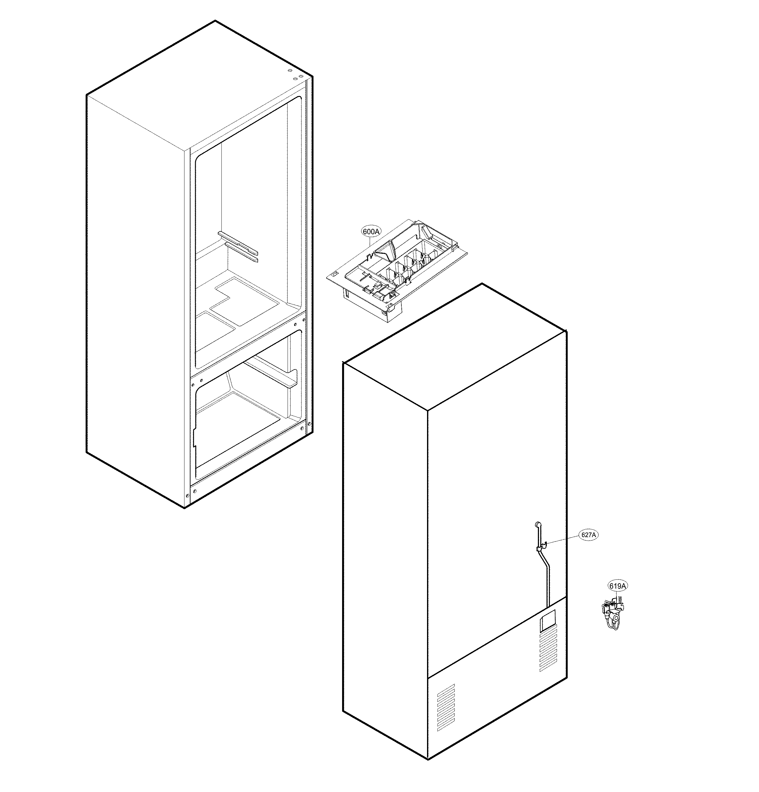 LG LFC24770ST/02 ice maker parts diagram