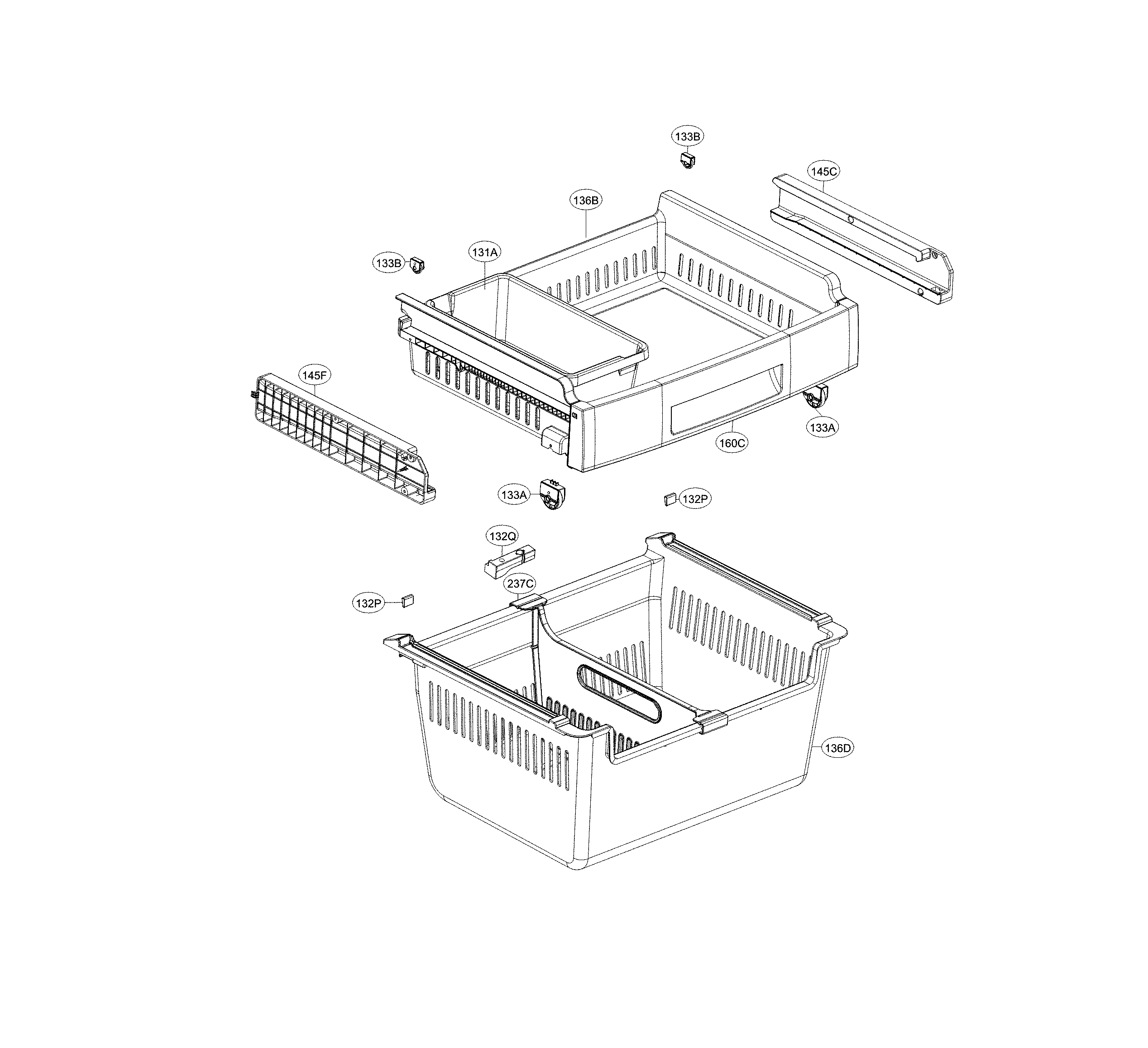LG LFC24770SW/02 freezer parts diagram