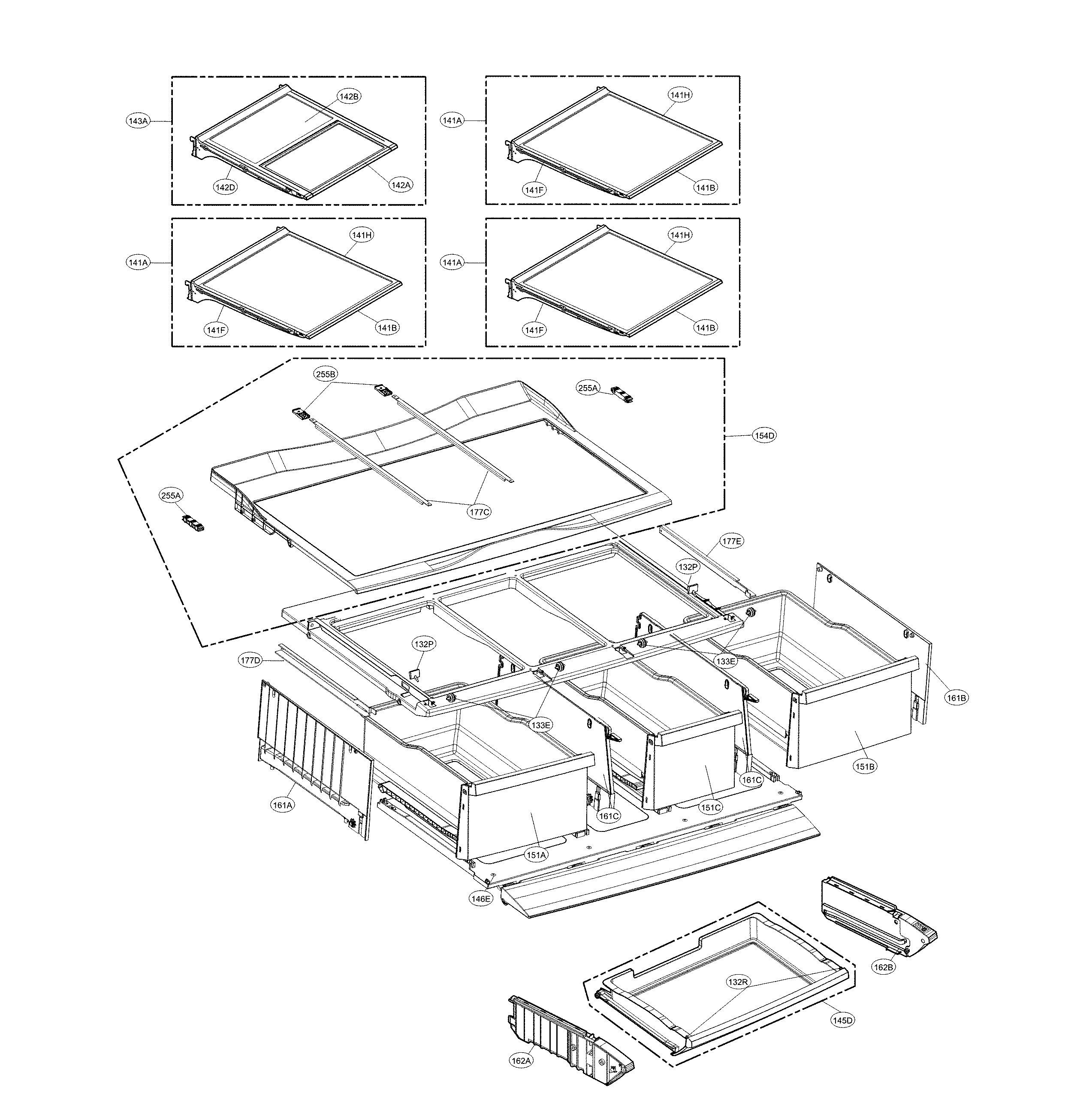 LG LFXS32766S/00 refrigerator parts diagram