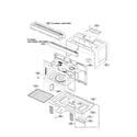 LG LMV1762ST/00 oven cavity parts diagram