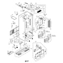LG LFXC24796S/00 case parts diagram