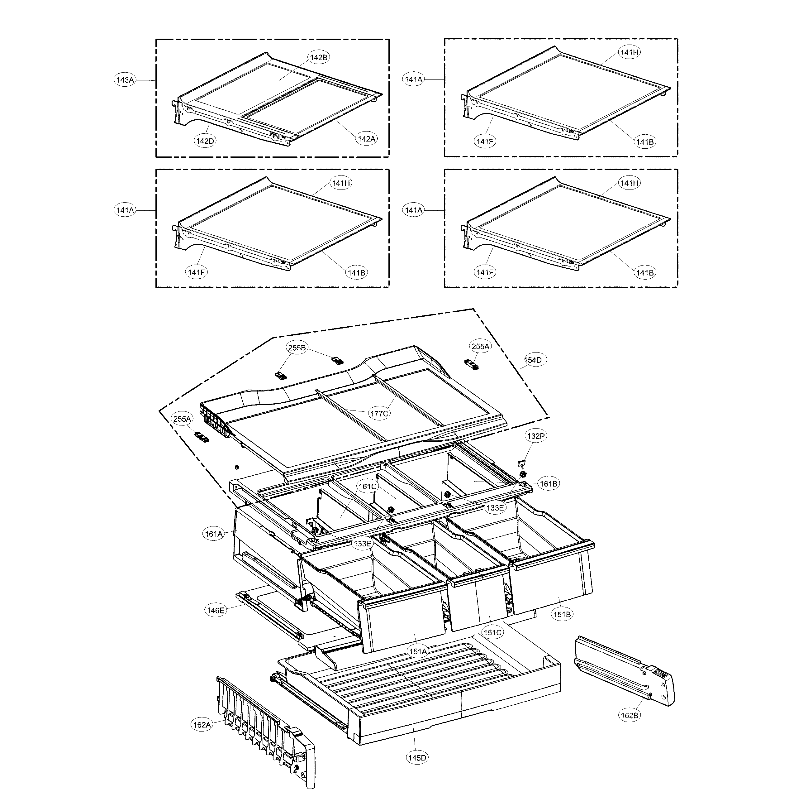 LG LFXS30796S/00 refrigerator parts diagram