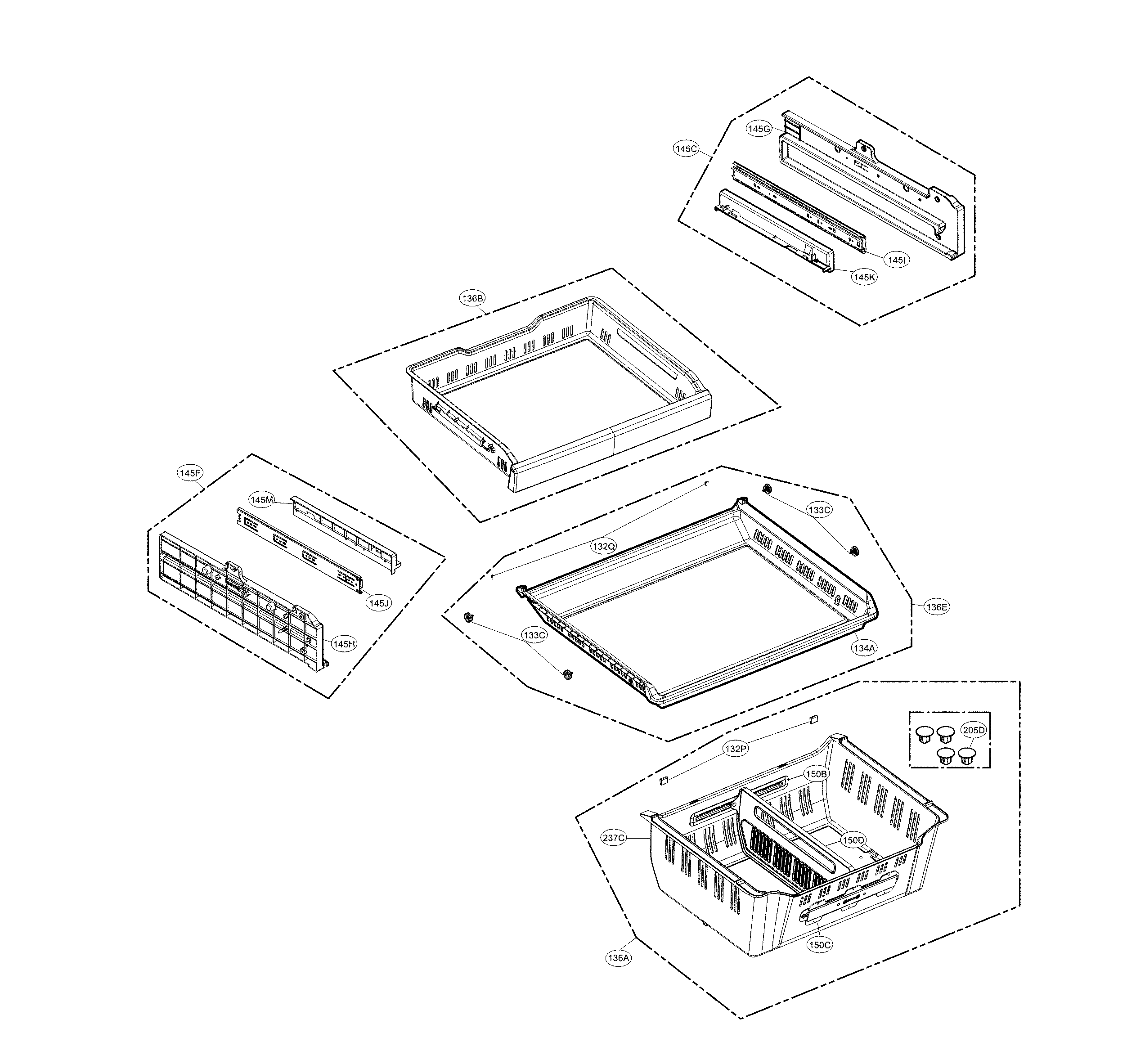 LG LMXC23796D/00 freezer parts diagram