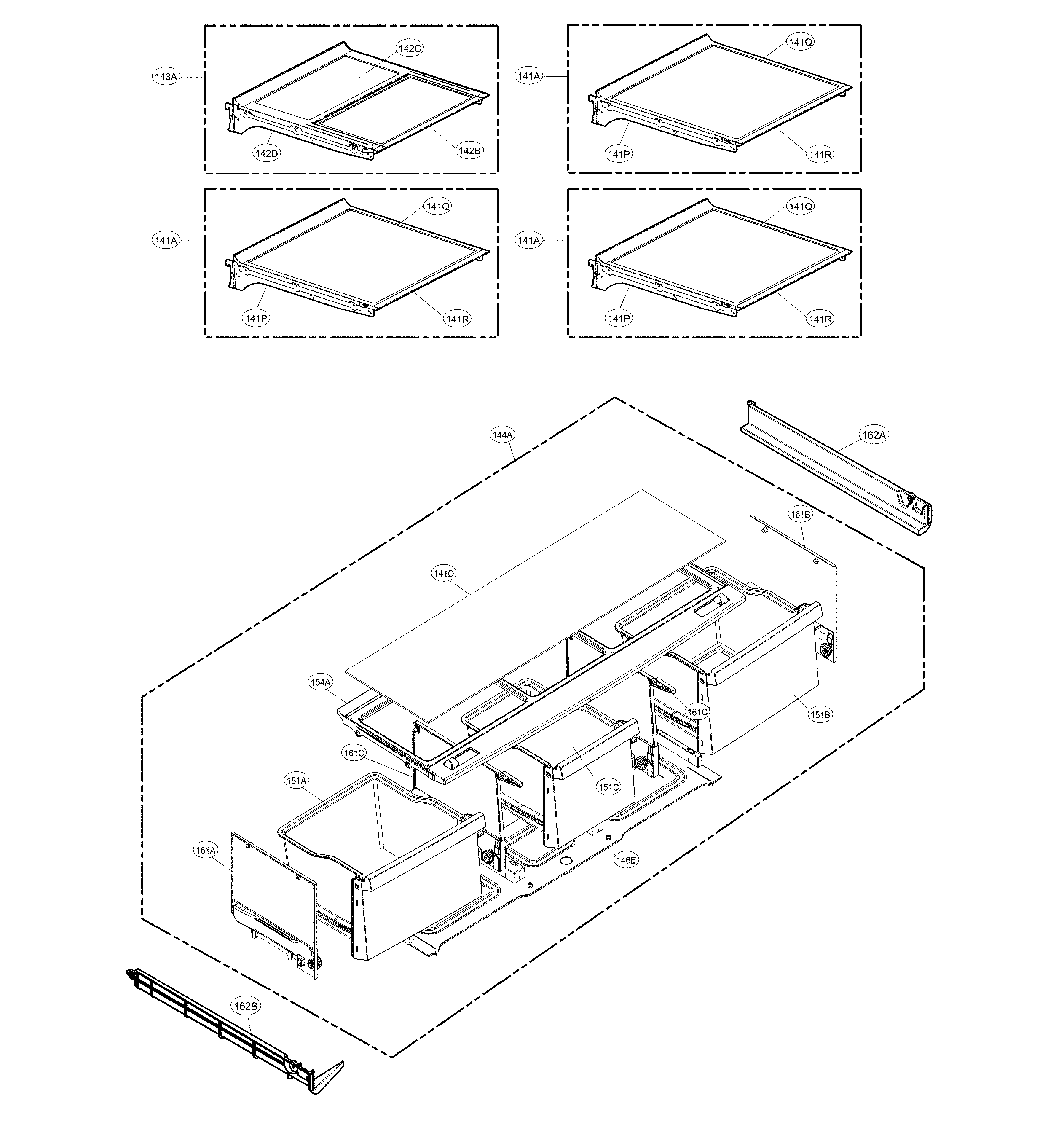 LG LMXC23796D/00 refrigerator parts diagram