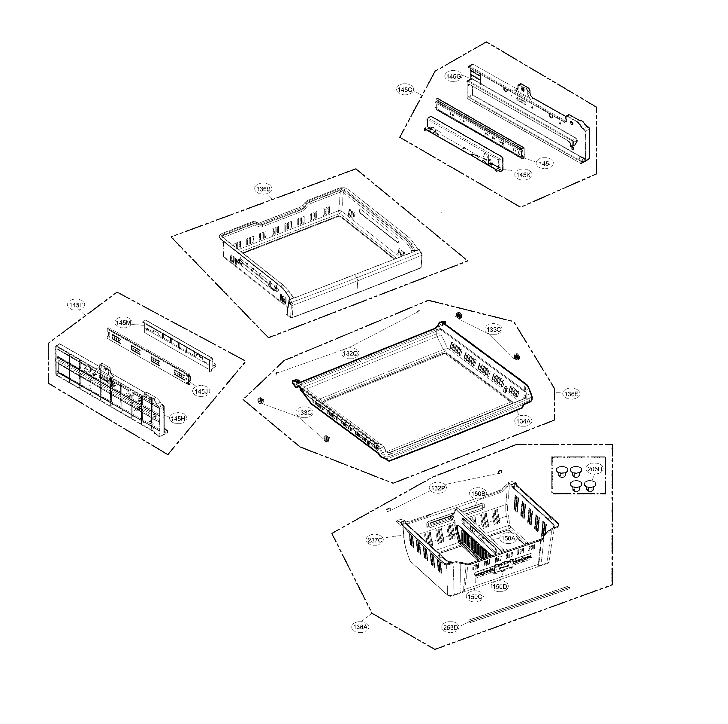 LG LMXS30796D/00 freezer parts diagram