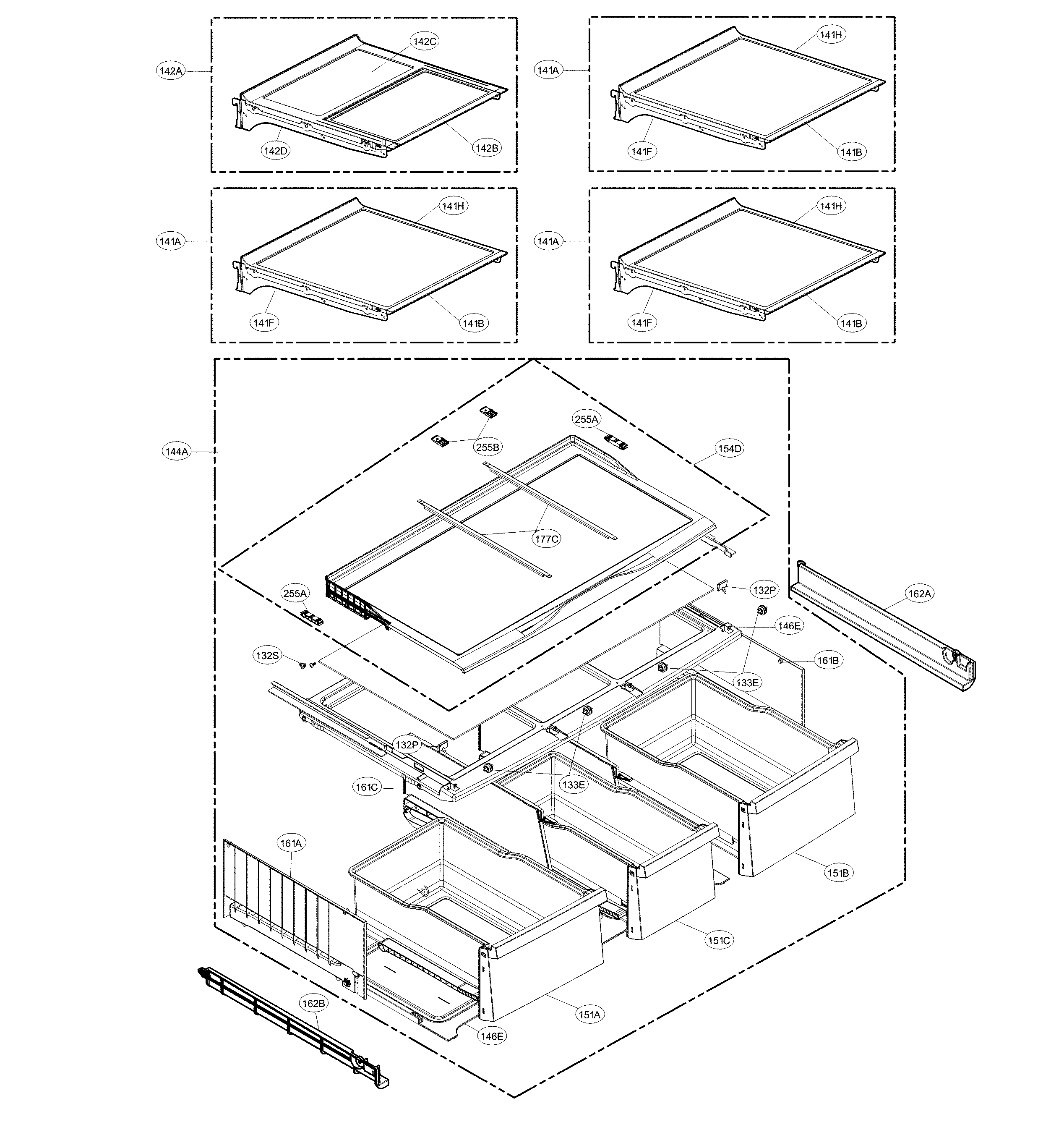 LG LMXS30796S/00 refrigerator parts diagram