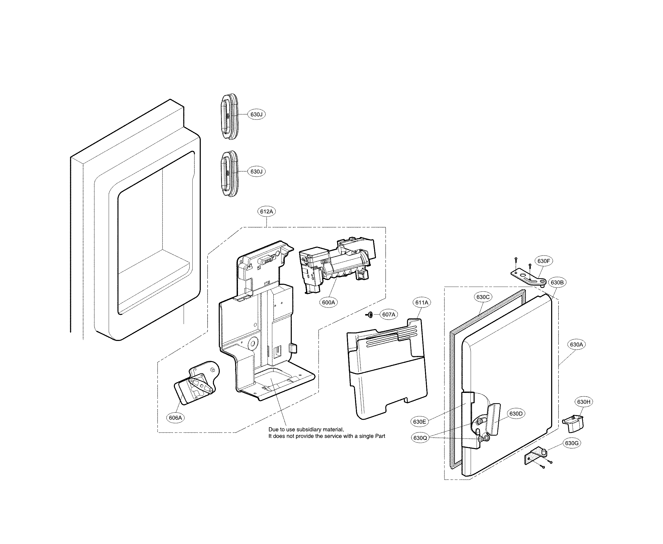 LG LMXS30796S/00 ice maker parts diagram