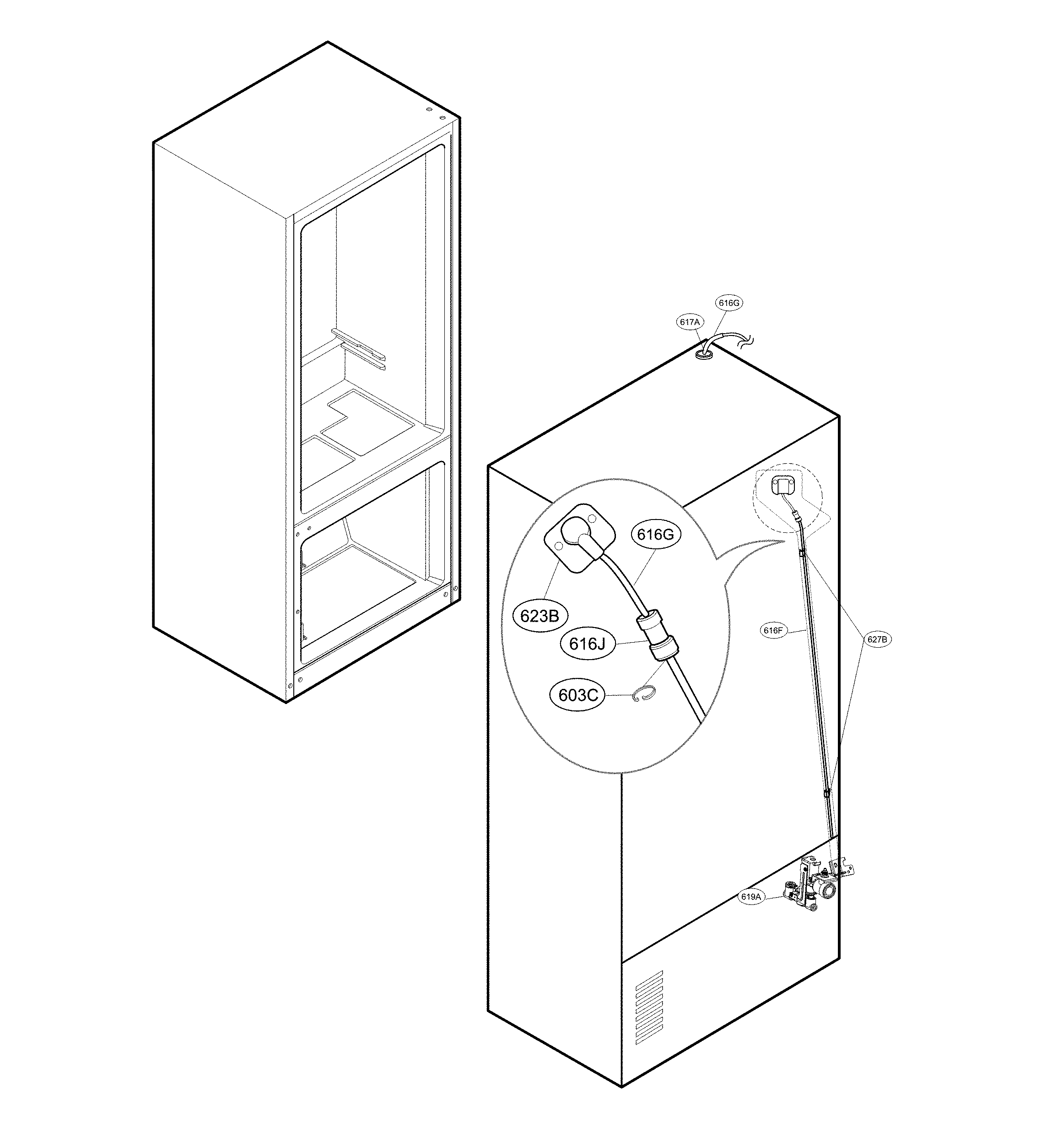 LG LNXC23726S/00 valve parts diagram