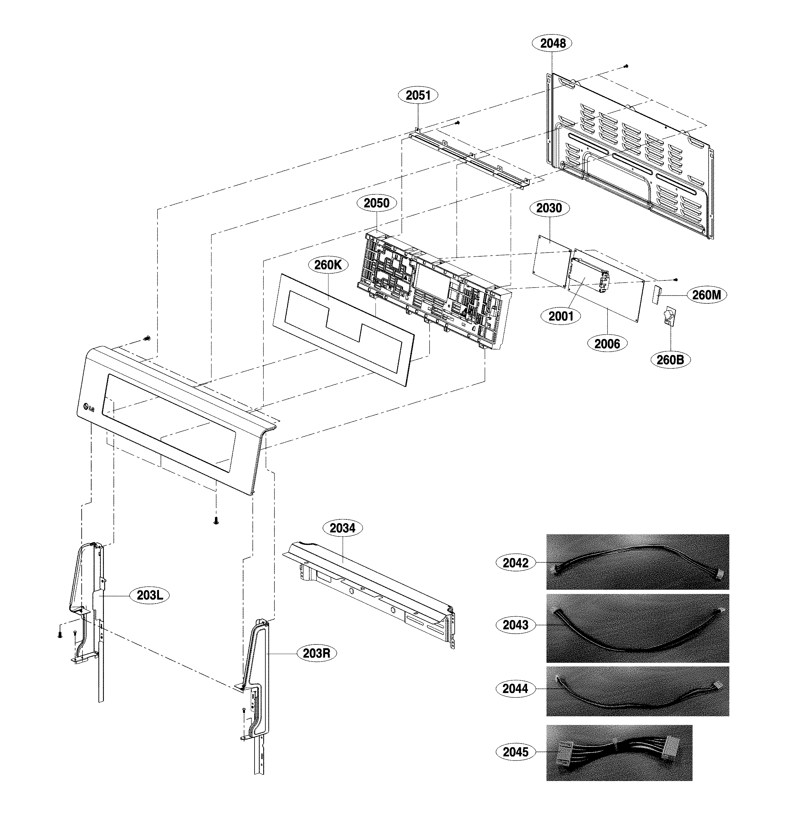 LG LRE4215BD/00 controller parts diagram