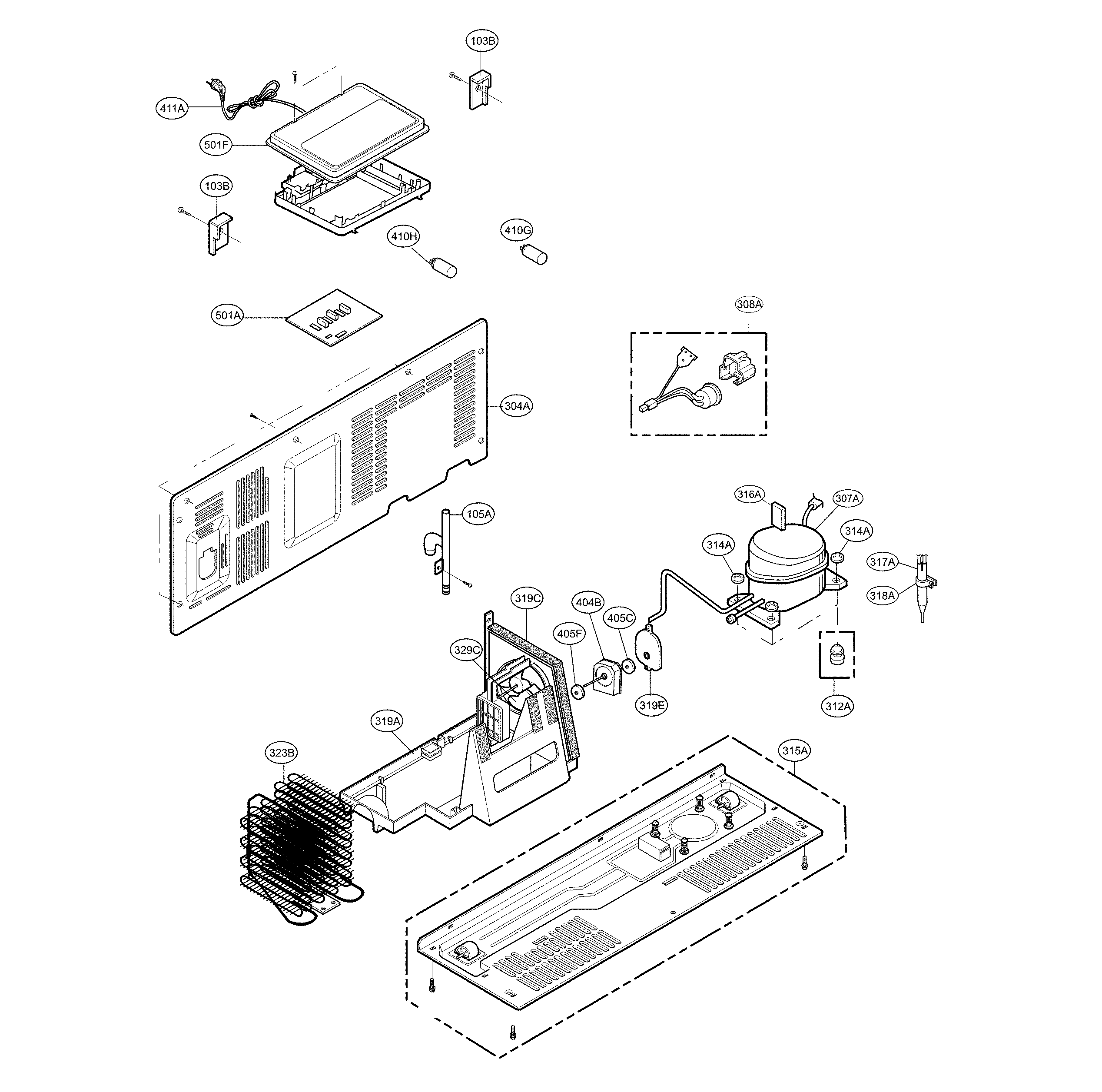 LG LSXS26366D/01 maschine parts diagram