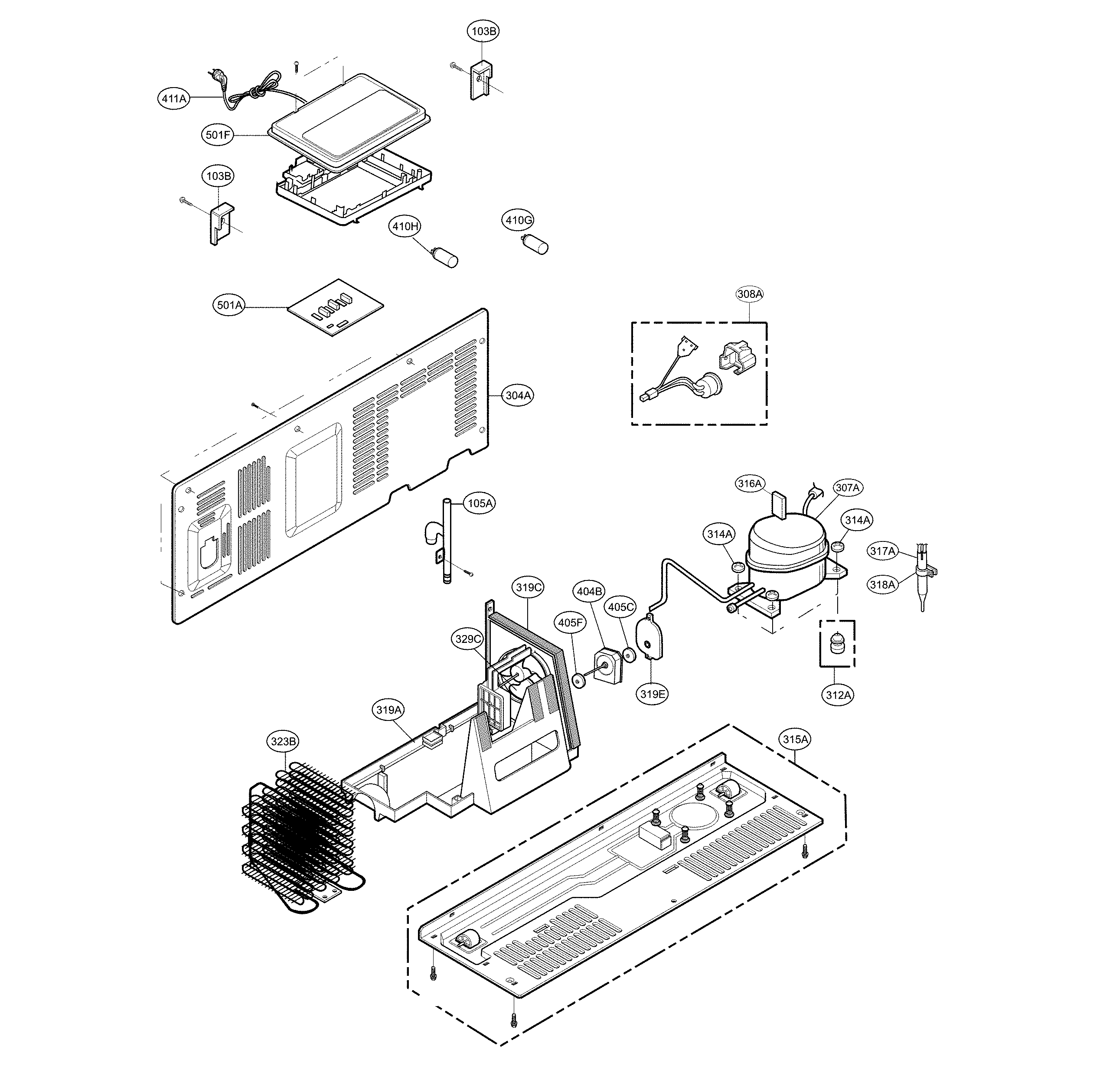LG LSXS26386D/00 maschine parts diagram