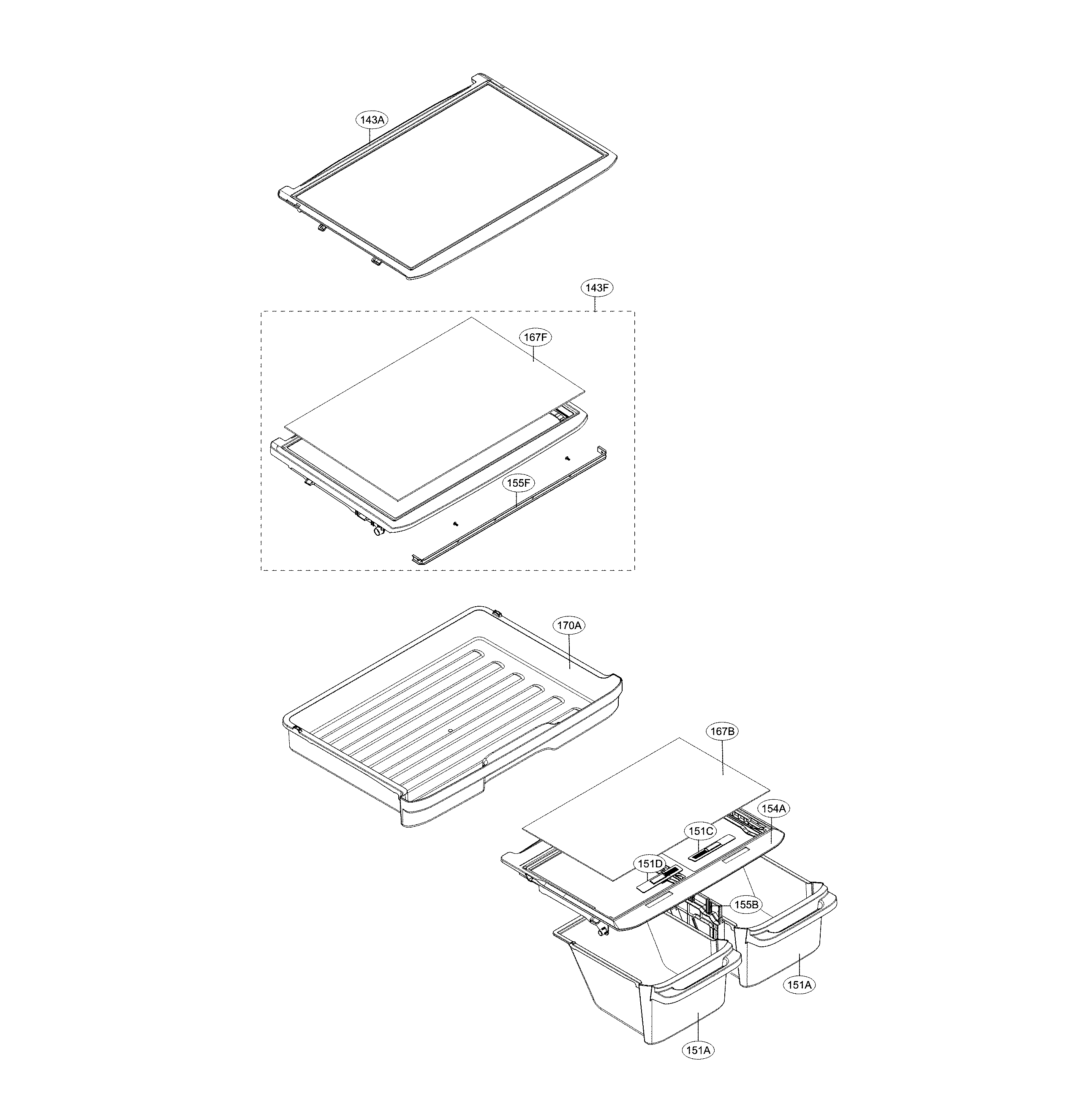 LG LTCS20220S/00 refrigerator parts diagram