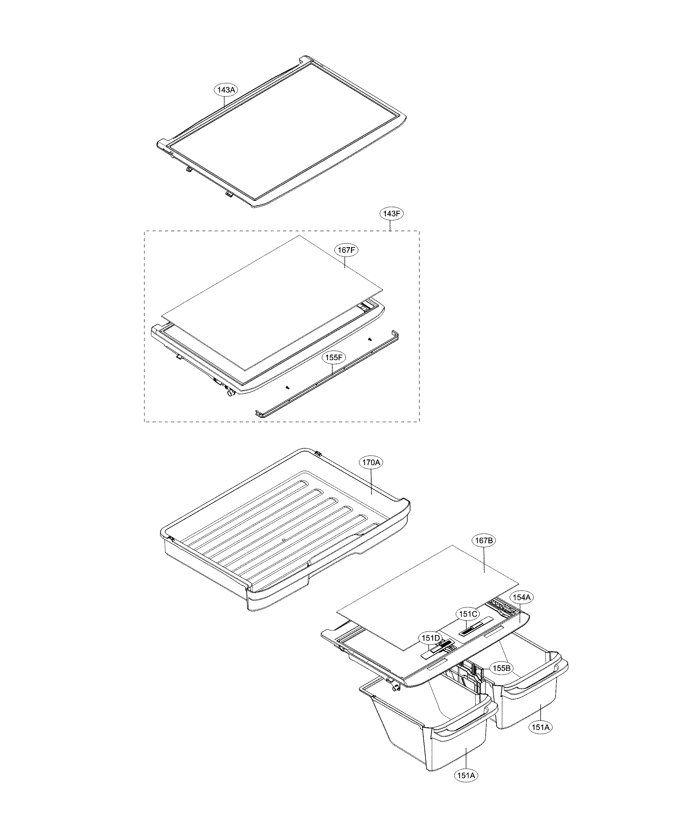 LG LTCS20220W/03 refrigerator parts diagram