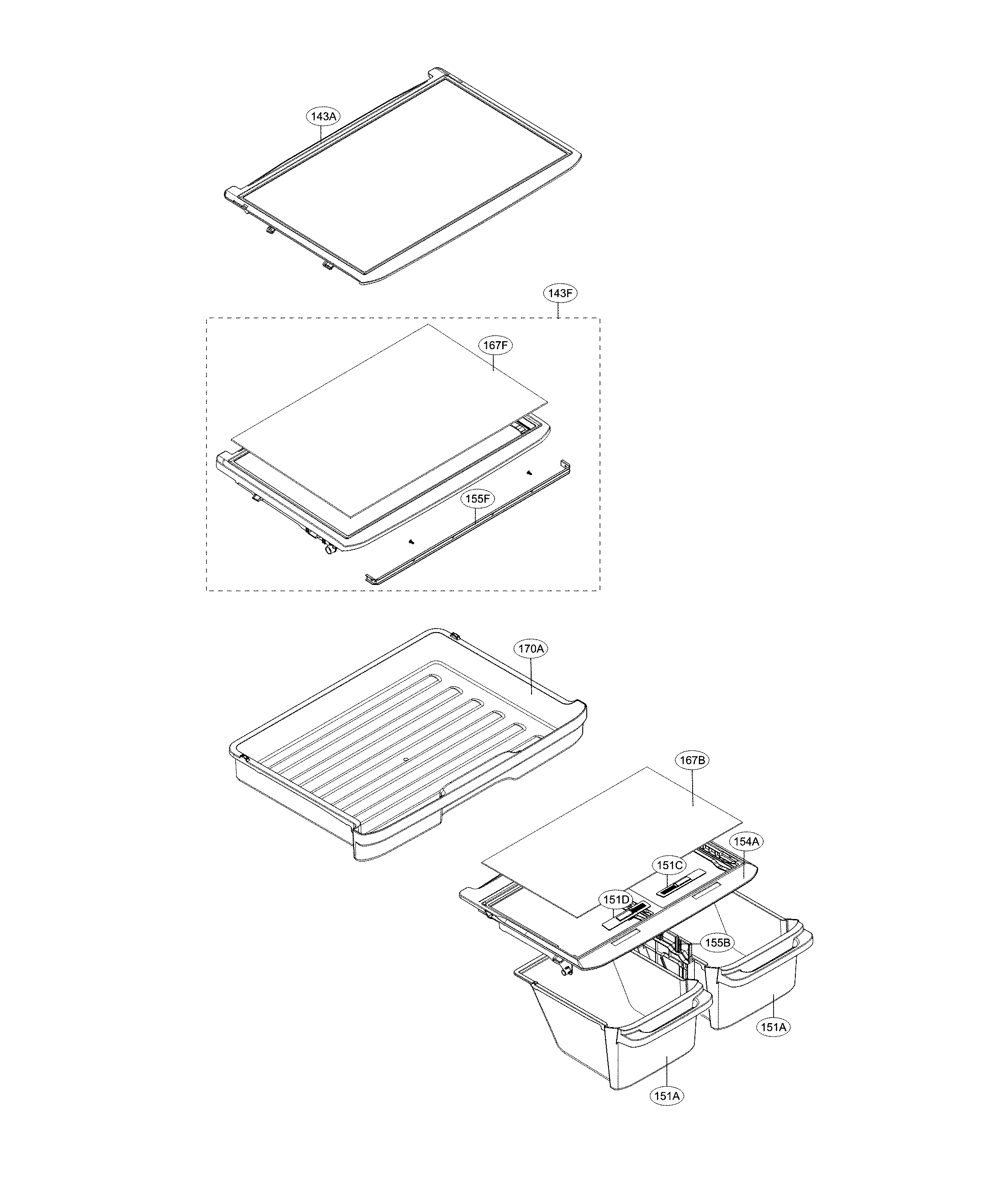 LG LTCS24223D/00 refrigerator parts diagram