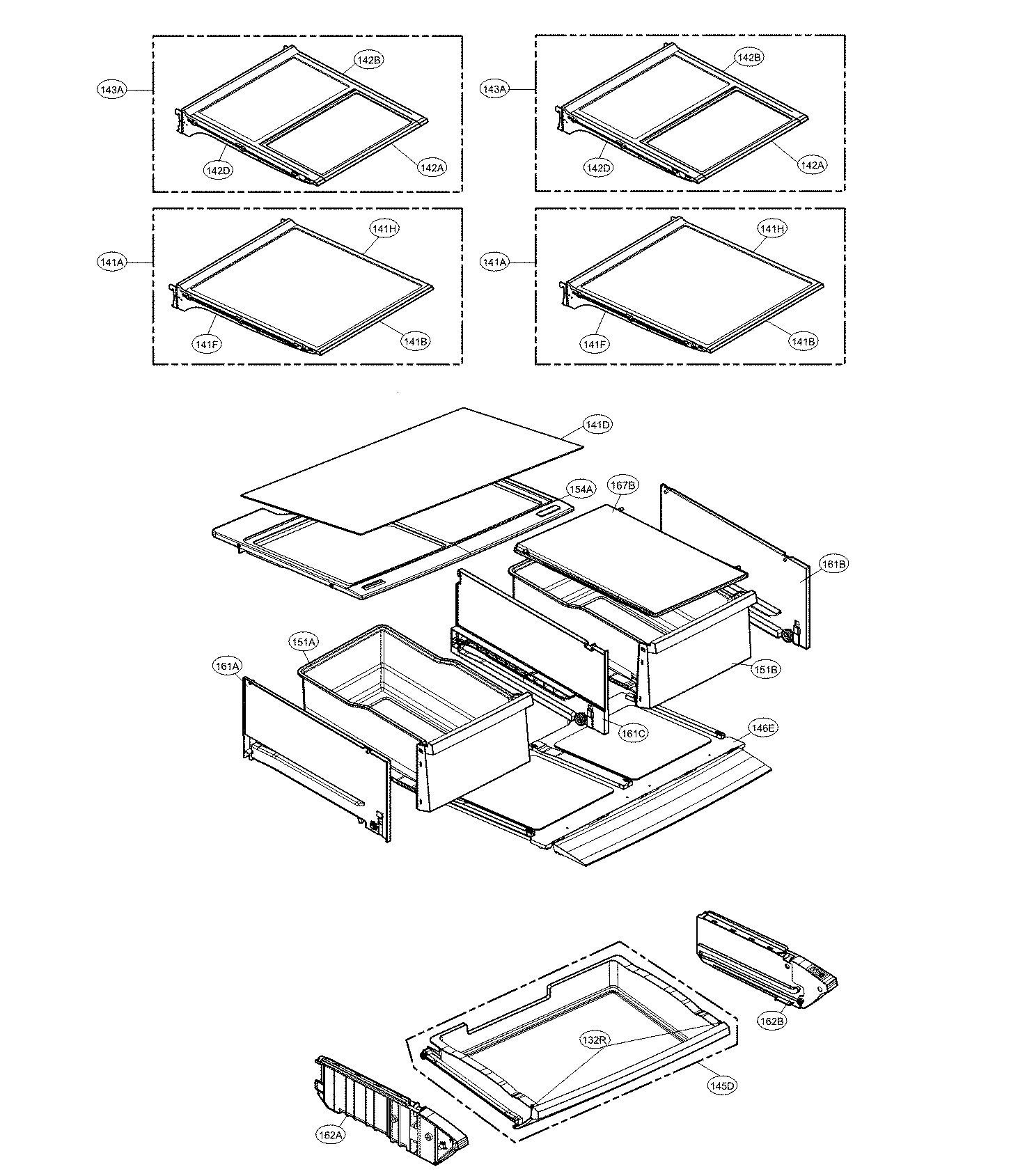 Kenmore Elite 79574092411 refrigerator parts diagram