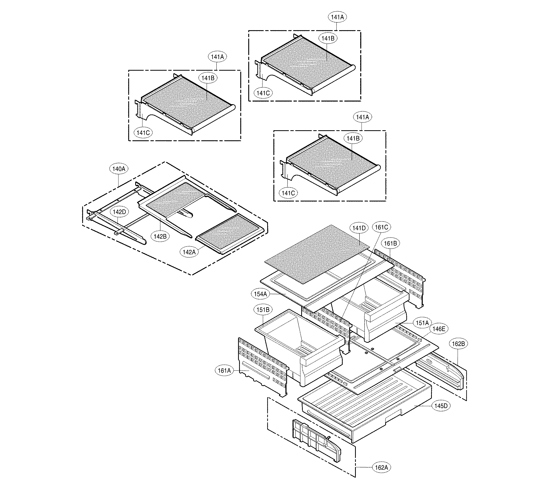 Kenmore 79571092111 refrigerator parts diagram
