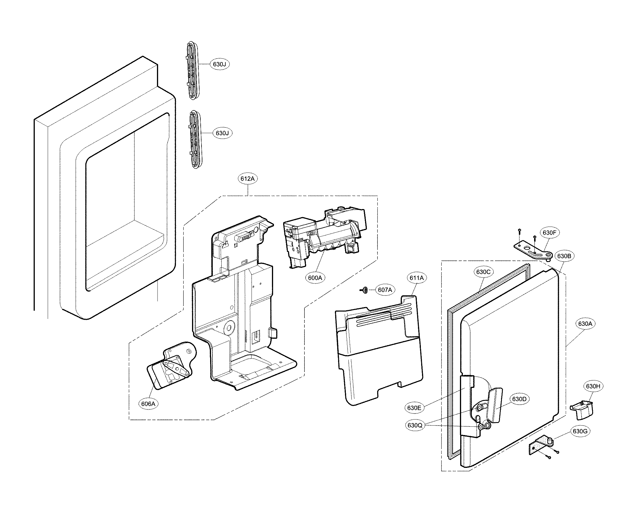 Kenmore 79571092111 ice maker parts diagram