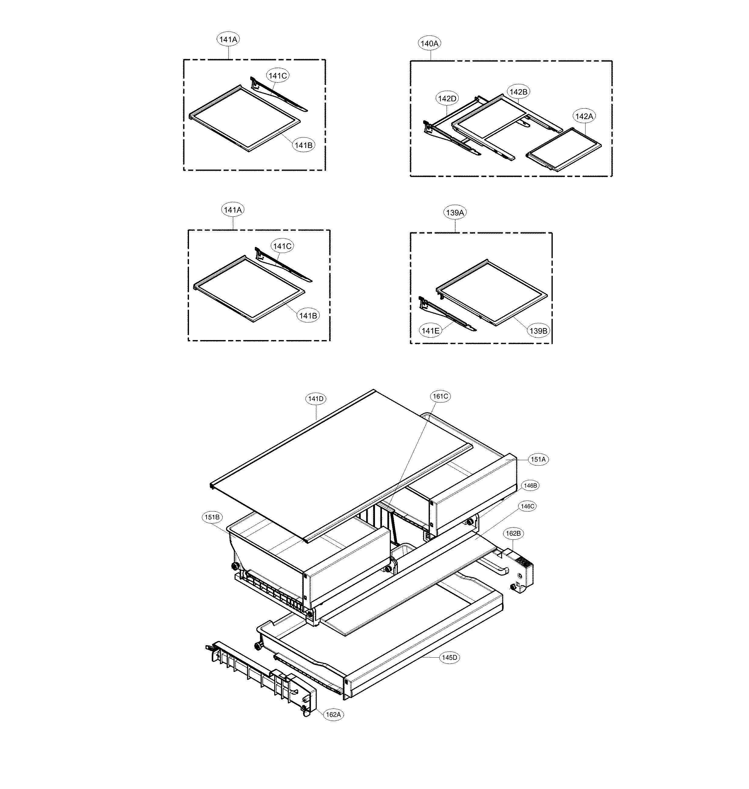 Kenmore 79573115710 refrigerator parts diagram