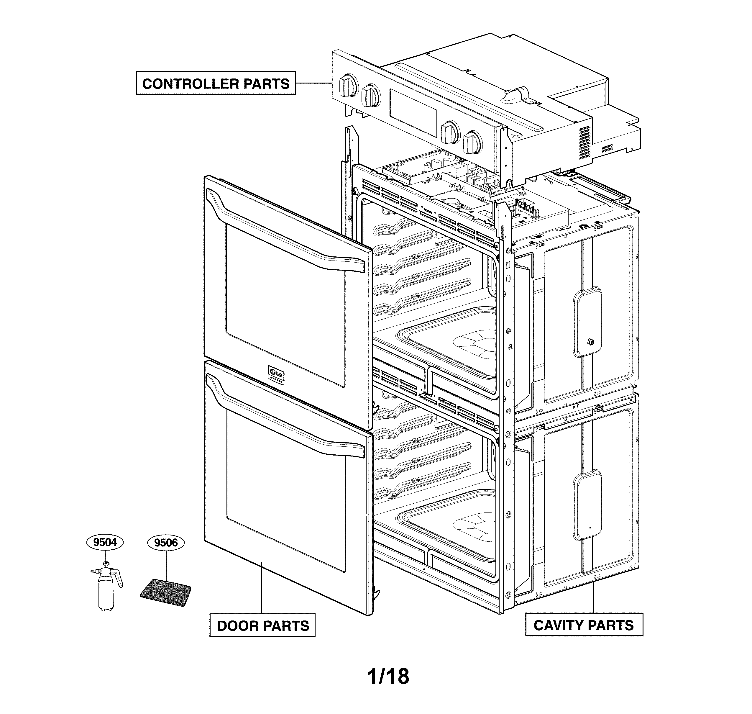 LG LSWD306ST/00 accessory parts diagram