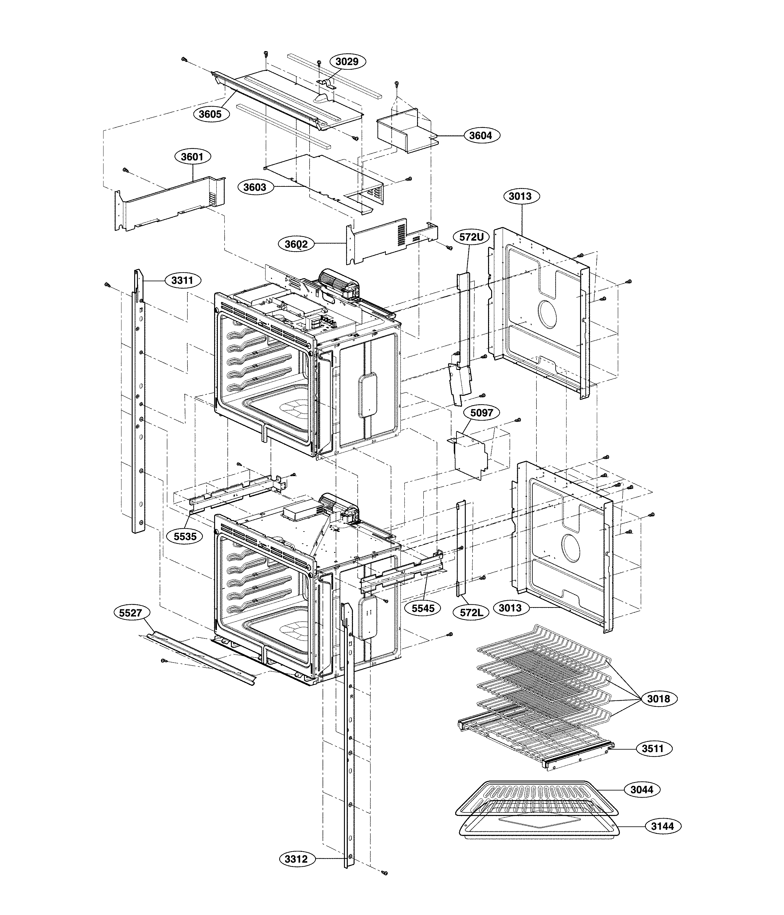 LG LSWD309BD/00 assembly parts diagram