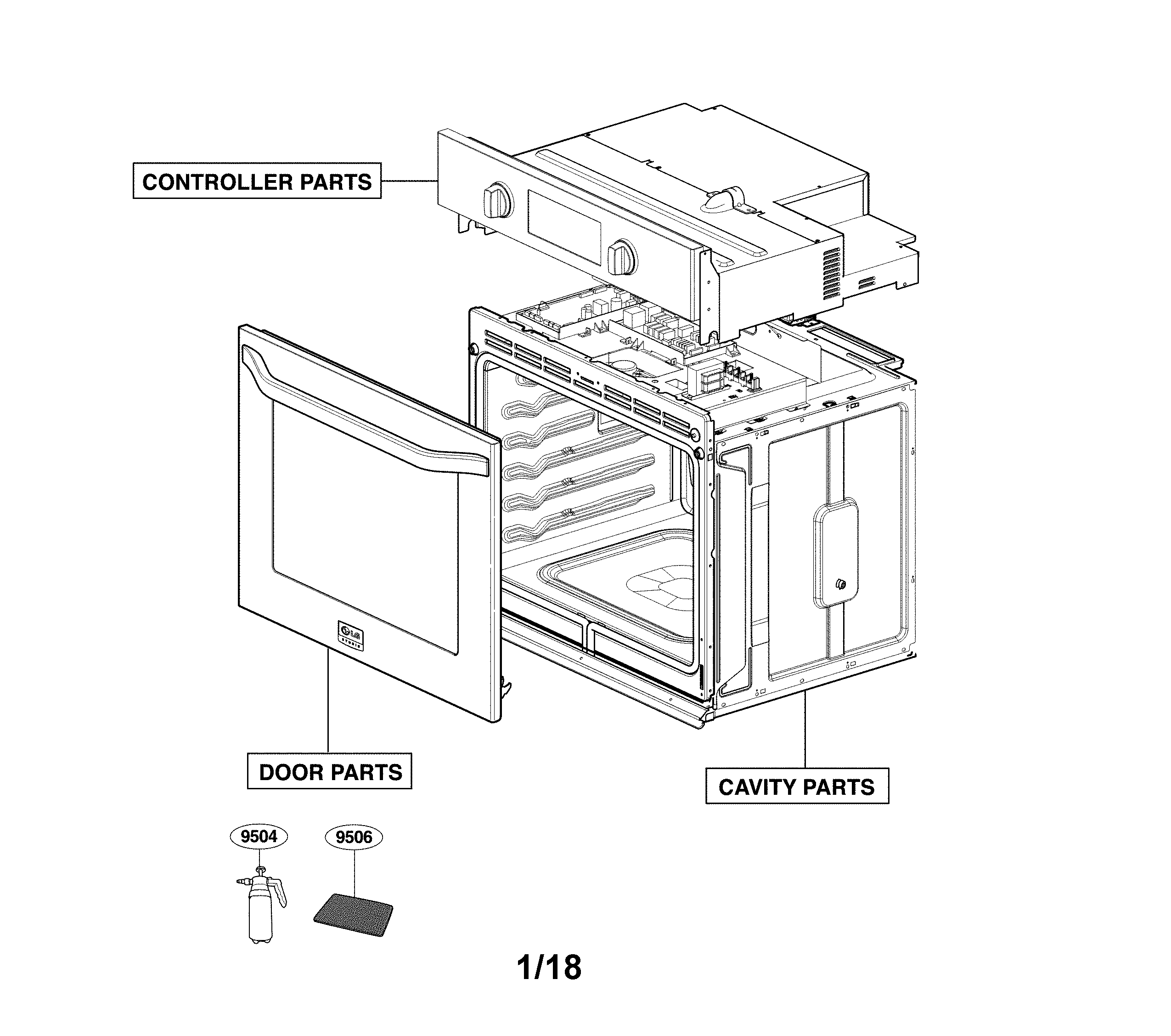 LG LSWS309BD/00 accessory parts diagram