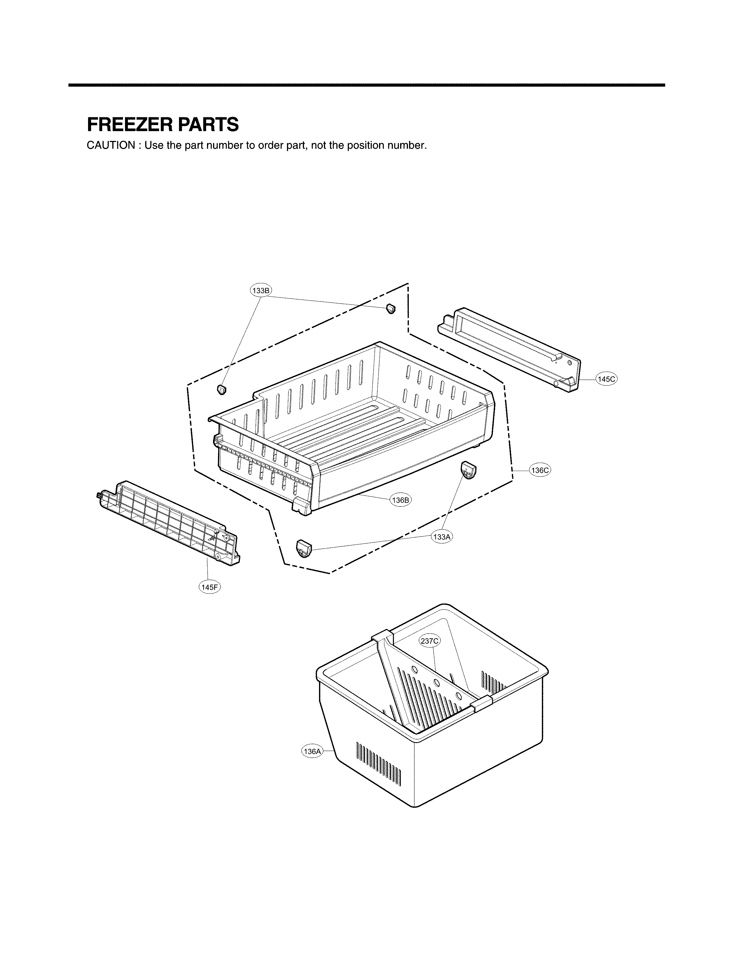 LG LFX25974ST/03 freezer parts diagram