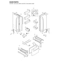 LG LFX25974SW/04 door parts diagram