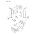 LG LFX25974SW/05 door parts diagram