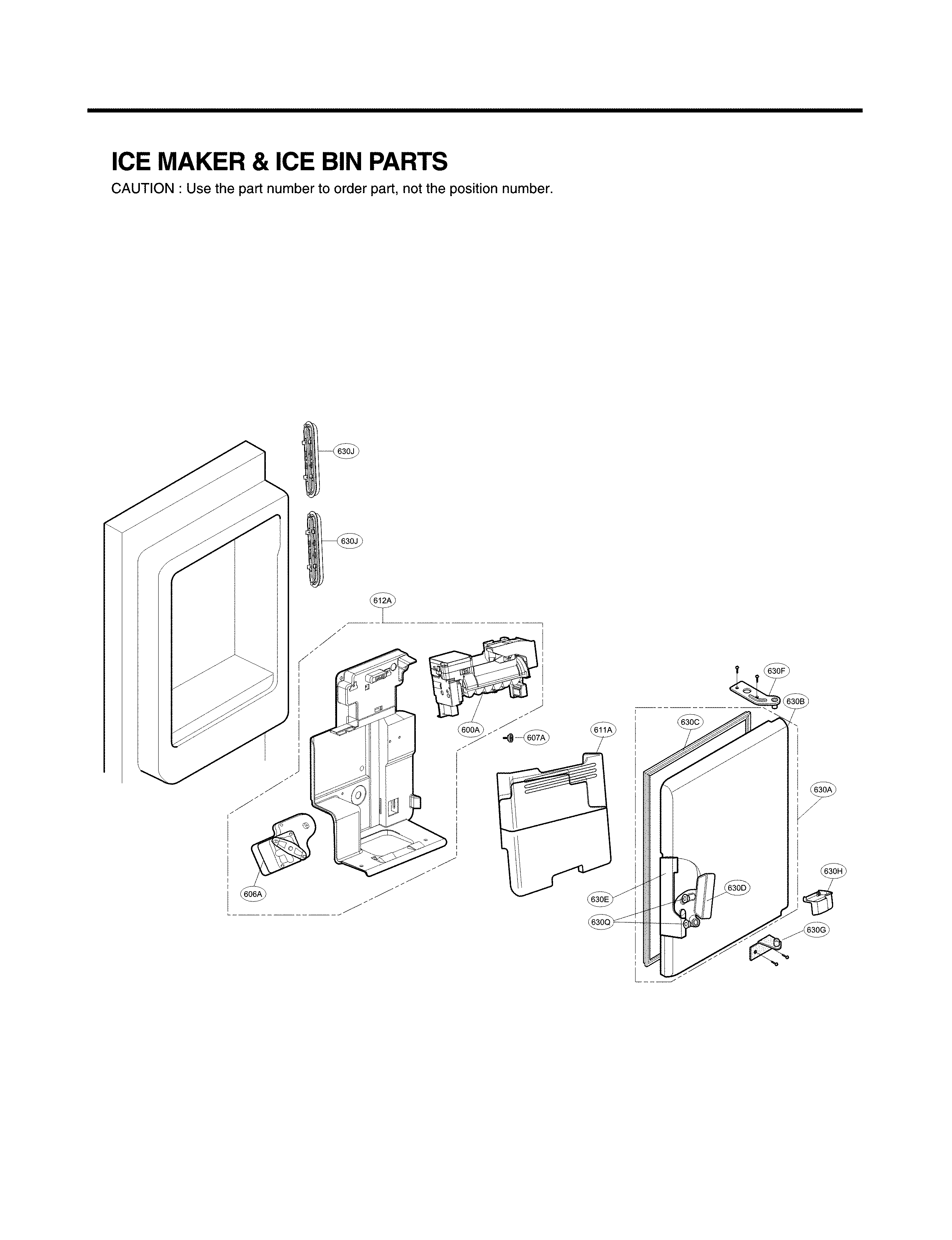 LG LFX25974SW/05 ice maker parts diagram