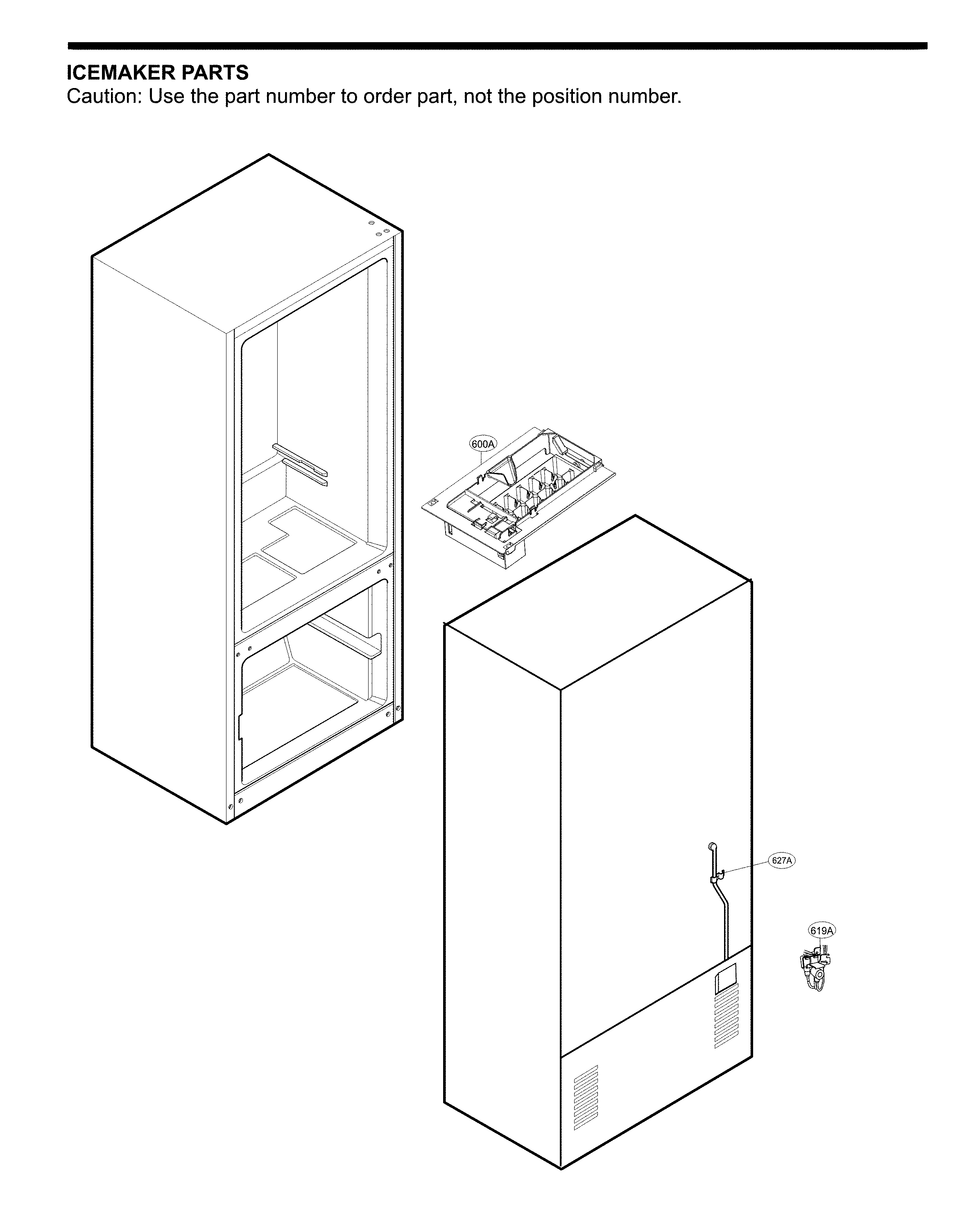 LG LDCS24223B/00 ice maker parts diagram