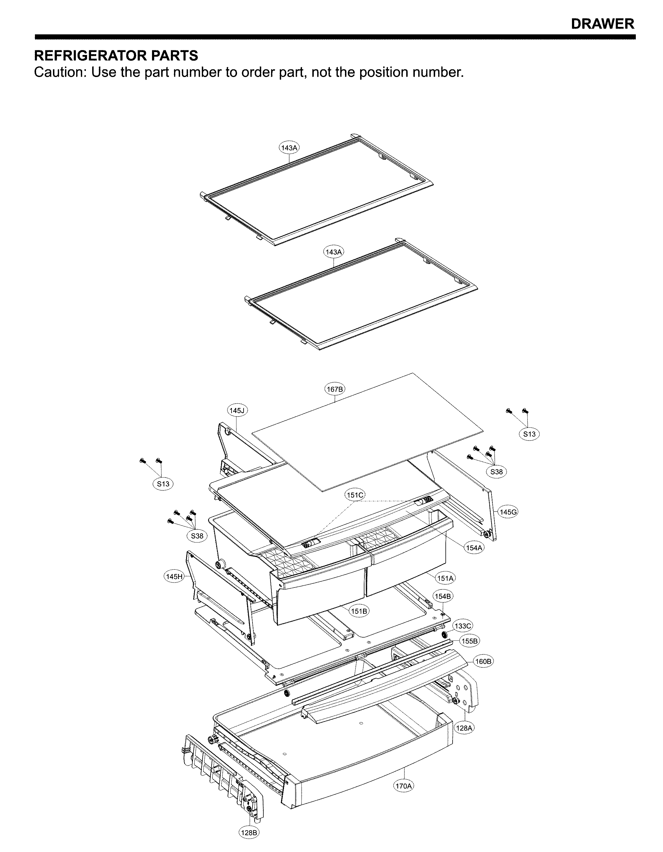 LG LDCS24223S/01 refrigerator parts diagram