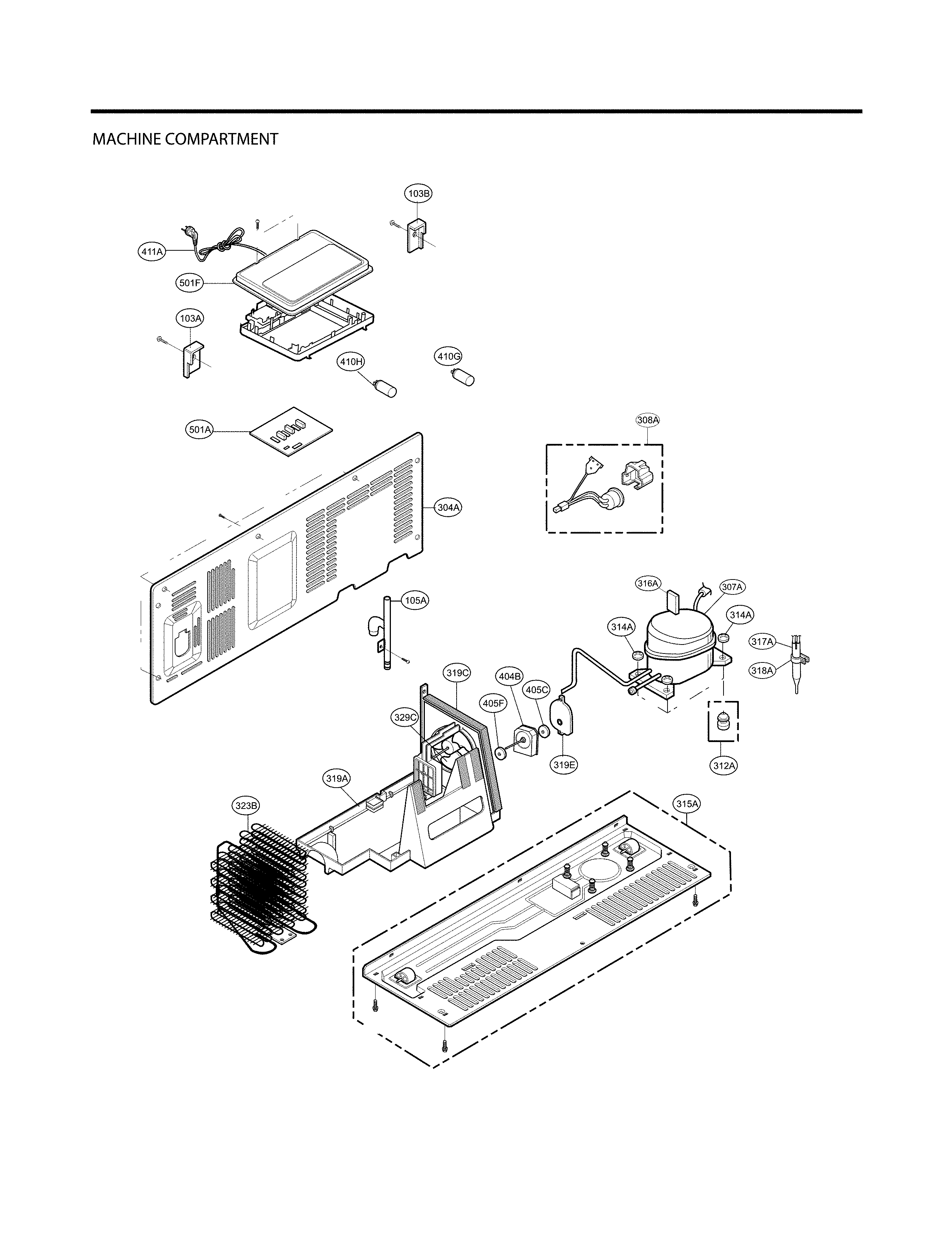 LG LSXC22396S/00 machine parts diagram
