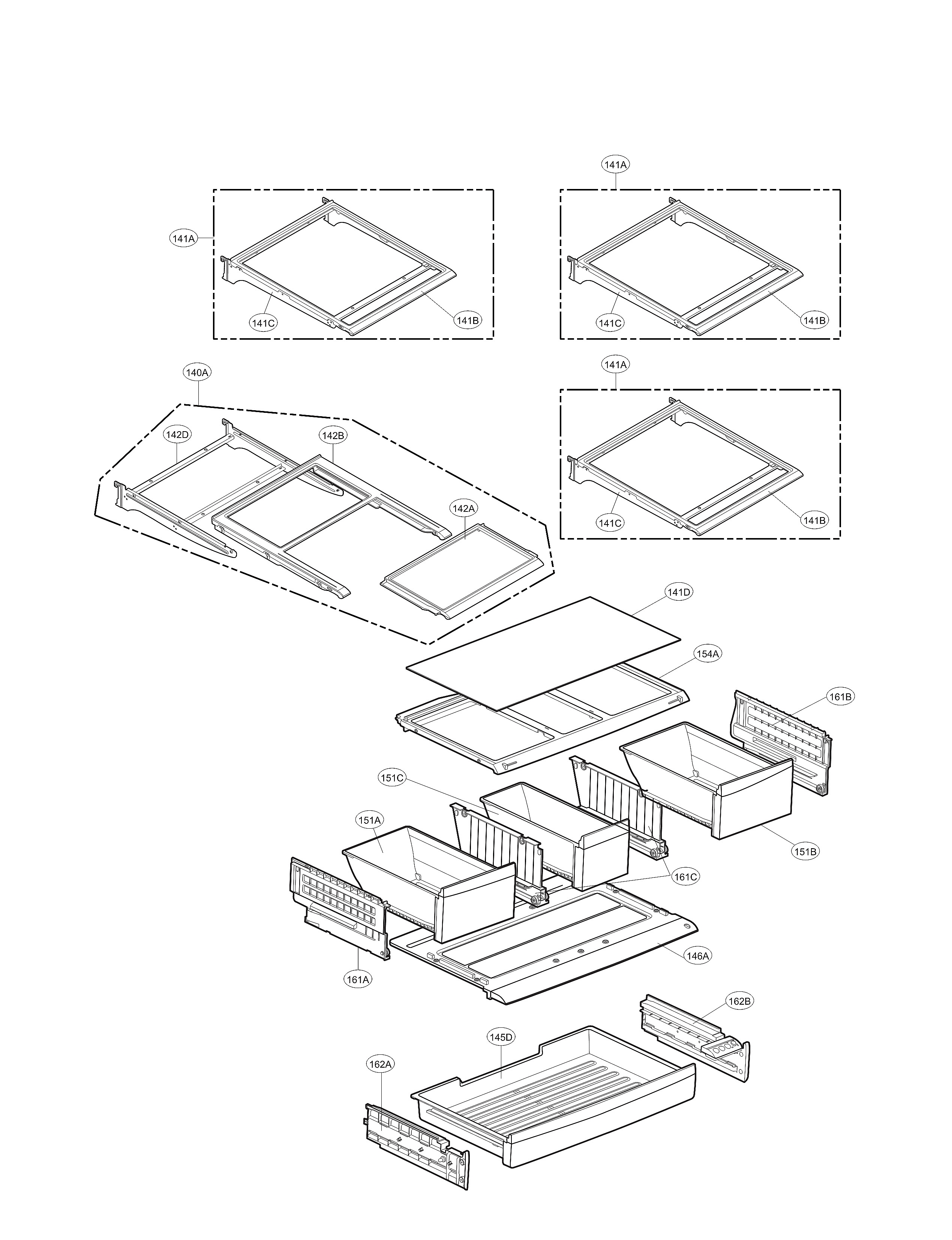 LG LFX28978ST/04 refrigerator parts diagram