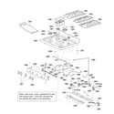 LG LRG3095SW/01 cooktop parts diagram