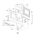 LG LRG3095SW/02 door parts diagram