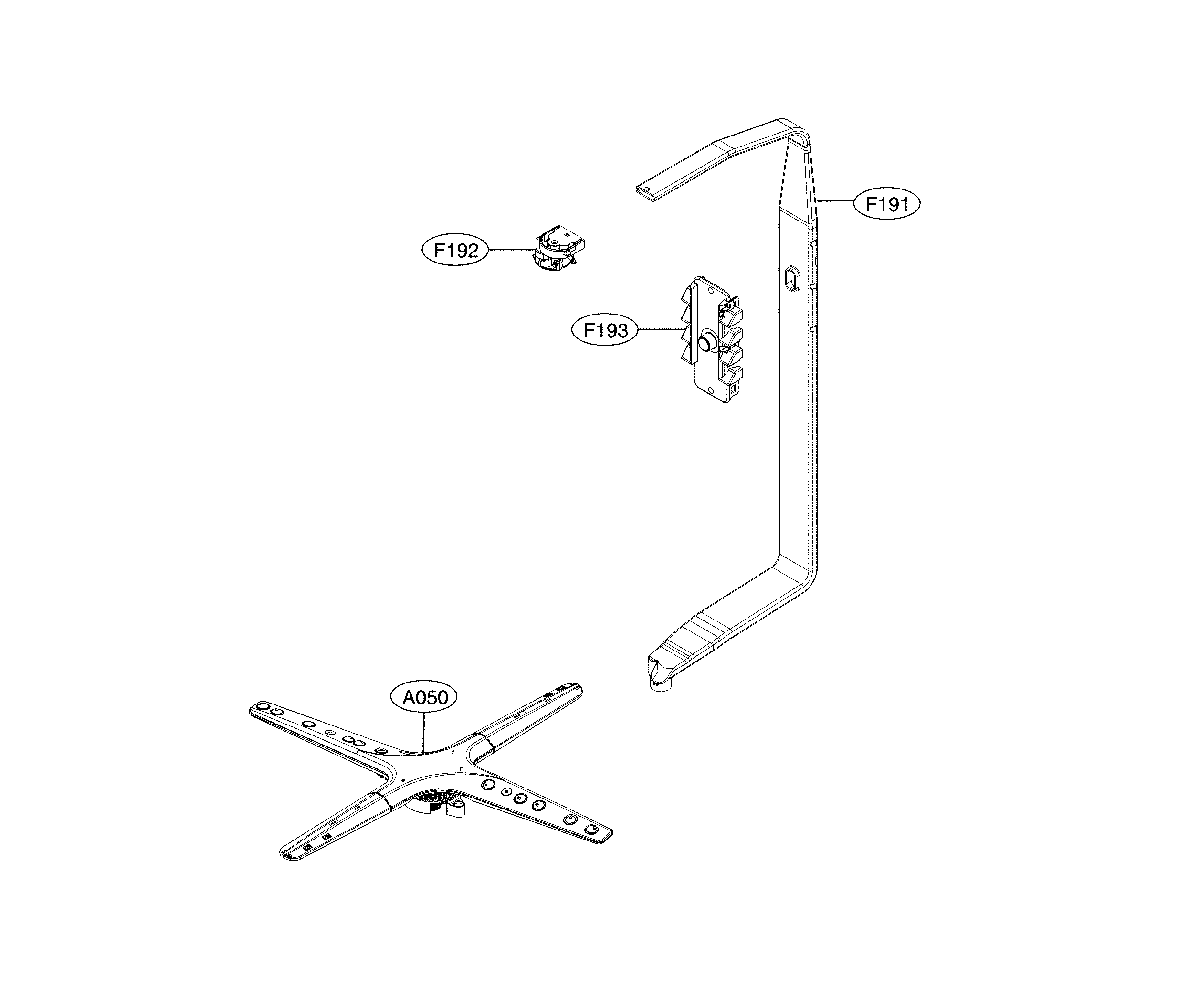 LG LDF5545BB/00 water guide parts diagram