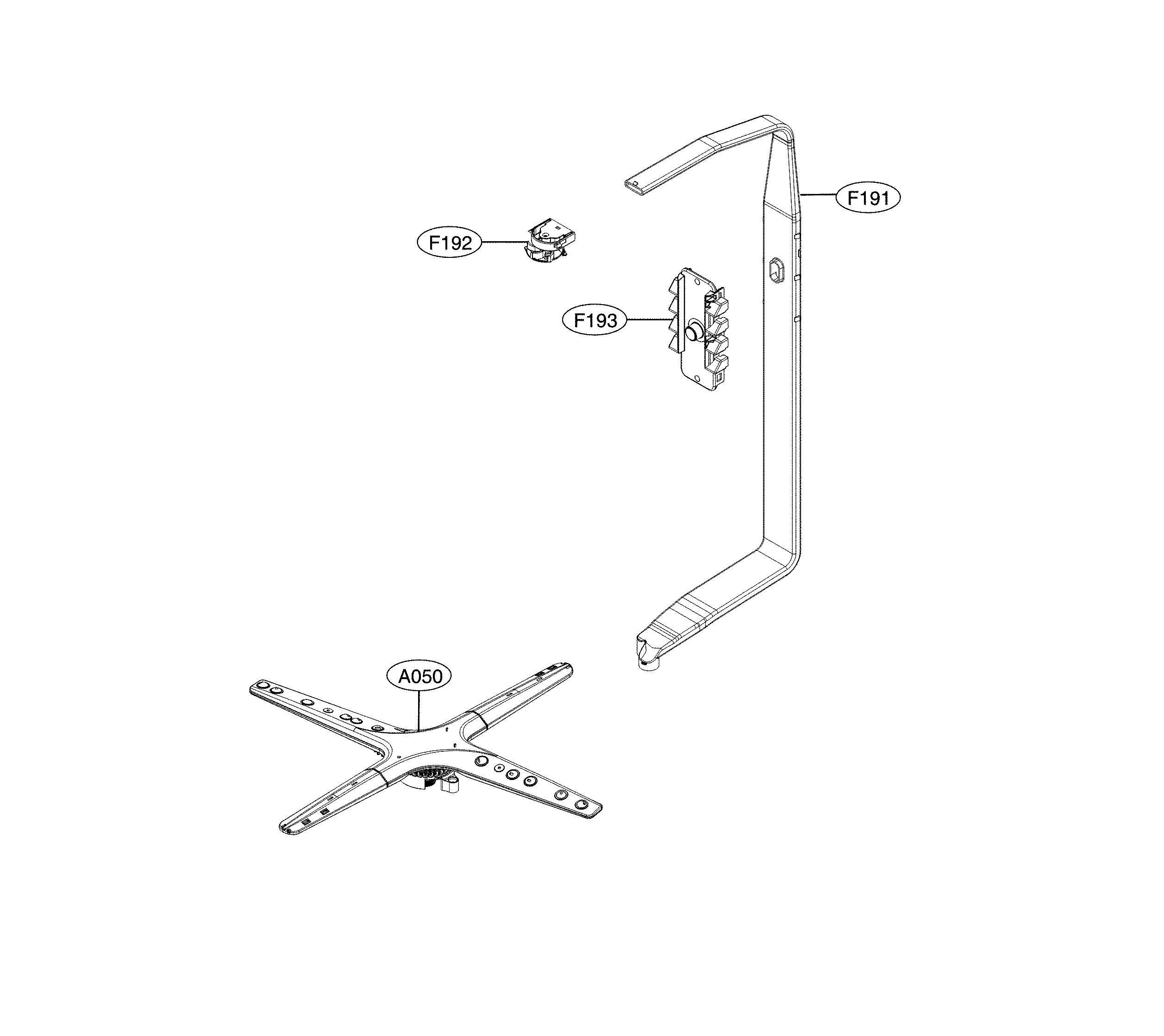 LG LDF5545BD/00 water guide parts diagram
