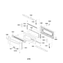 LG LDG3016ST/00 upper door parts diagram