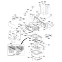 LG LDG3016ST/00 upper cavity parts diagram