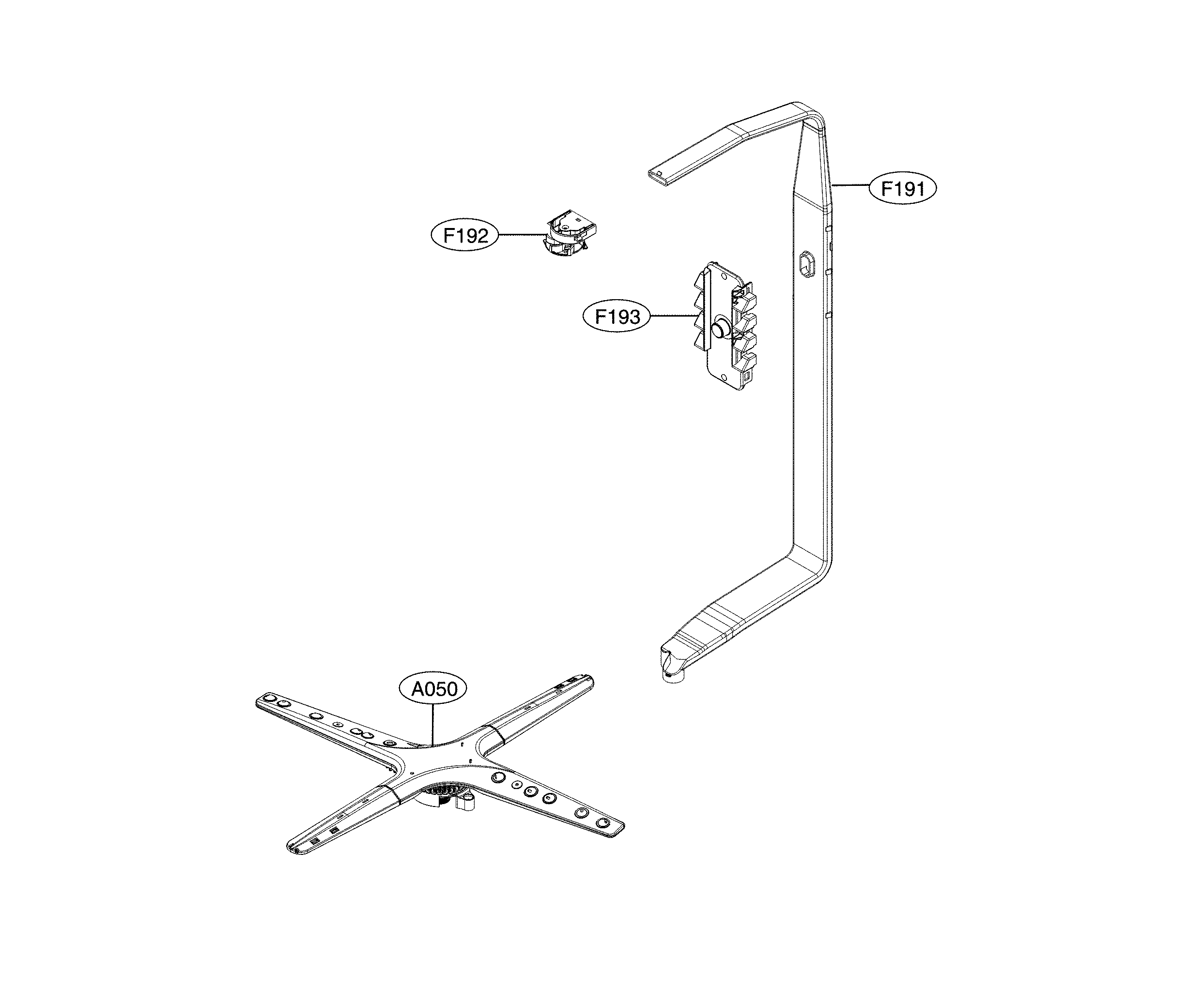 LG LDP6797BB/00 water guide parts diagram