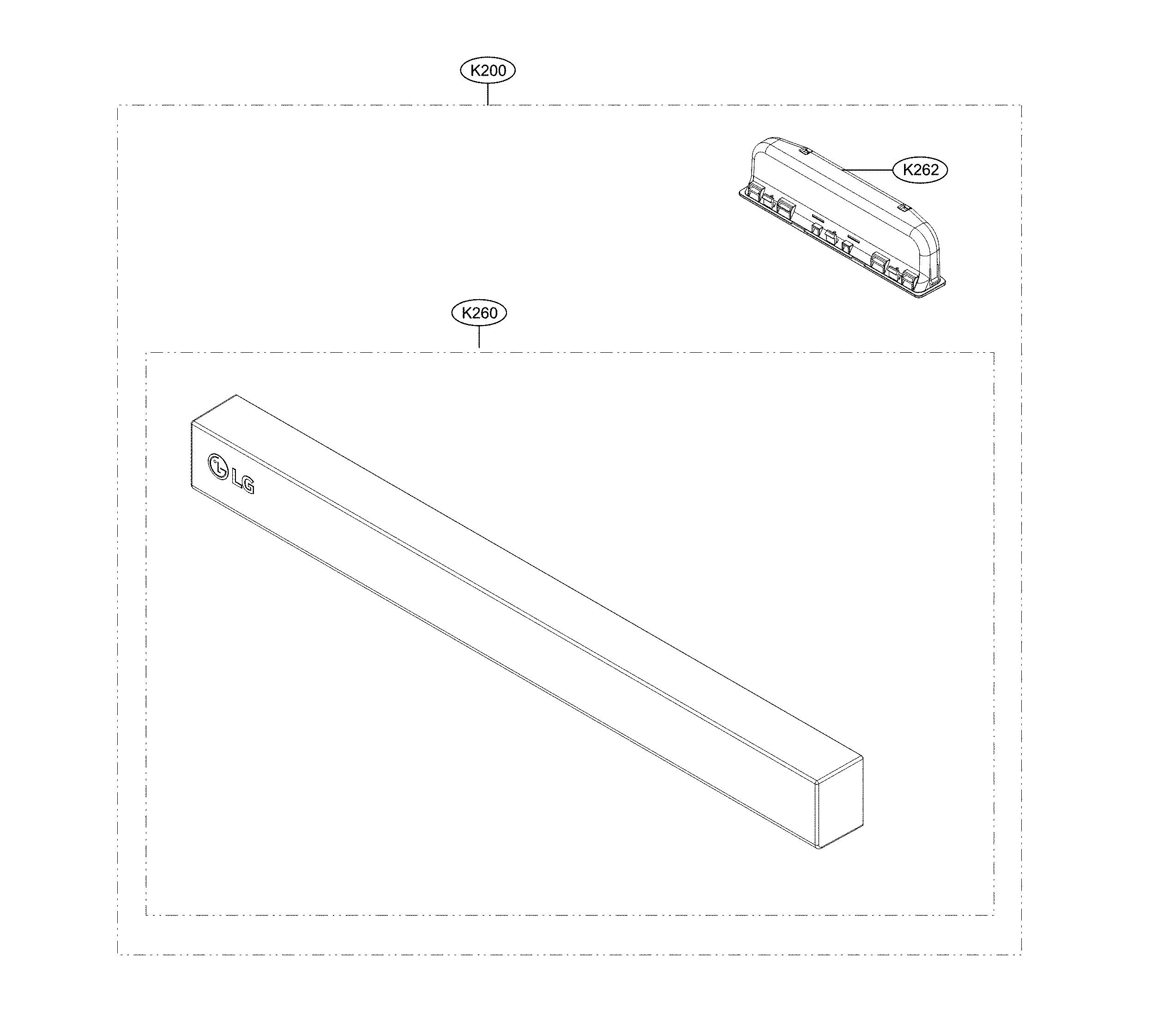 LG LDP6797BB/00 panel assembly diagram